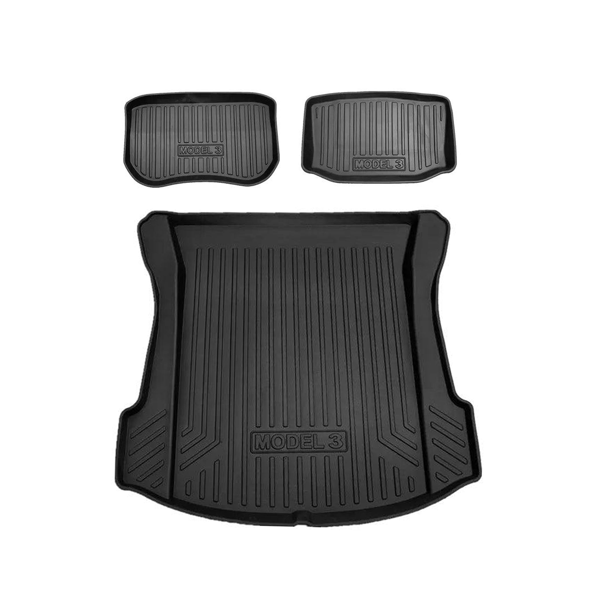 Tesla Model 3 All-Weather Mats - Front, Rear, Trunk (2017-2023)