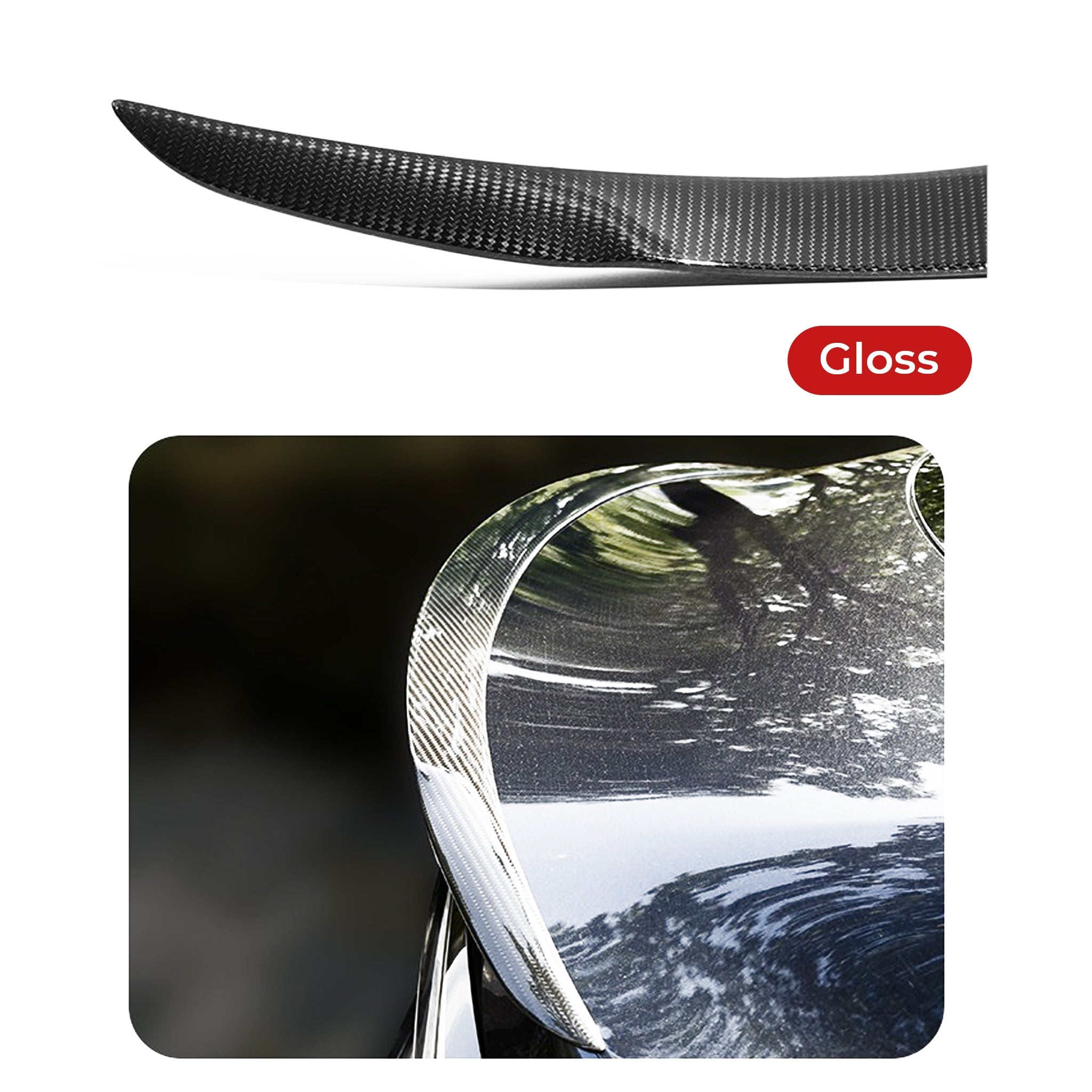 2024+ Tesla Model 3 Real Carbon Fiber Spoiler - Enhance Performance & Aerodynamics