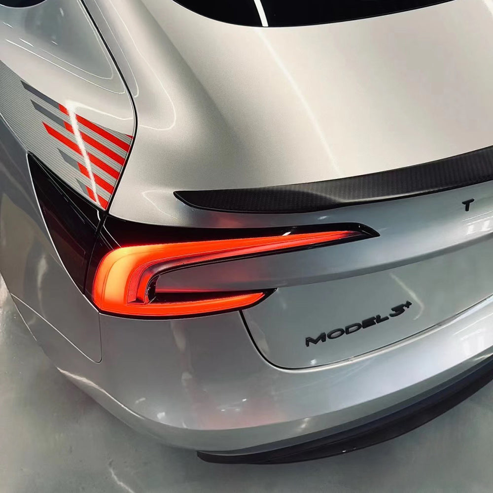 2024+ Tesla Model 3 Real Carbon Fiber Spoiler - Enhance Performance & Aerodynamics
