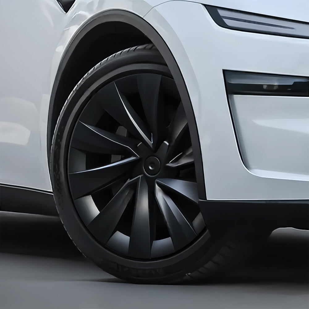 2025+ Tesla Model Y Juniper 20-Inch Helix Wheel Covers | Matte Black Finish | OEM Style