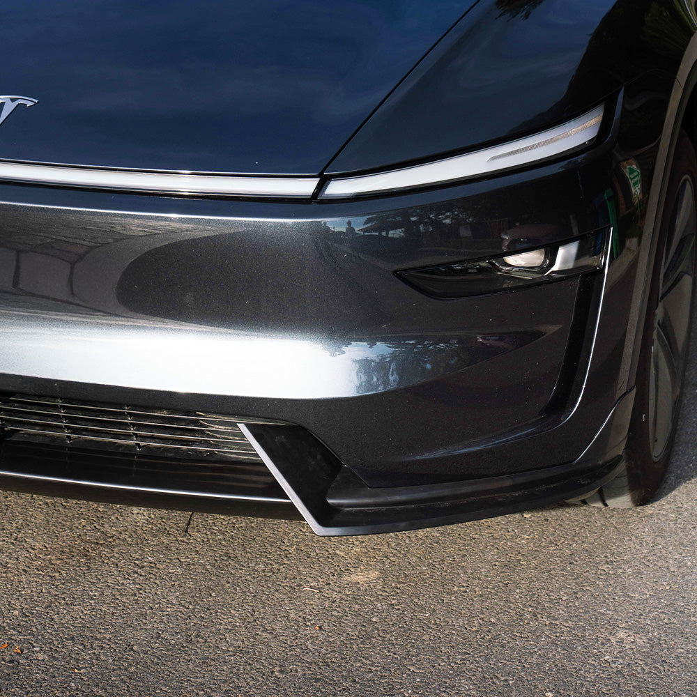 2025+ Tesla Model Y Juniper Front Lip Spoiler by Yeslak | Premium Aerodynamic Upgrade & Bumper Protection