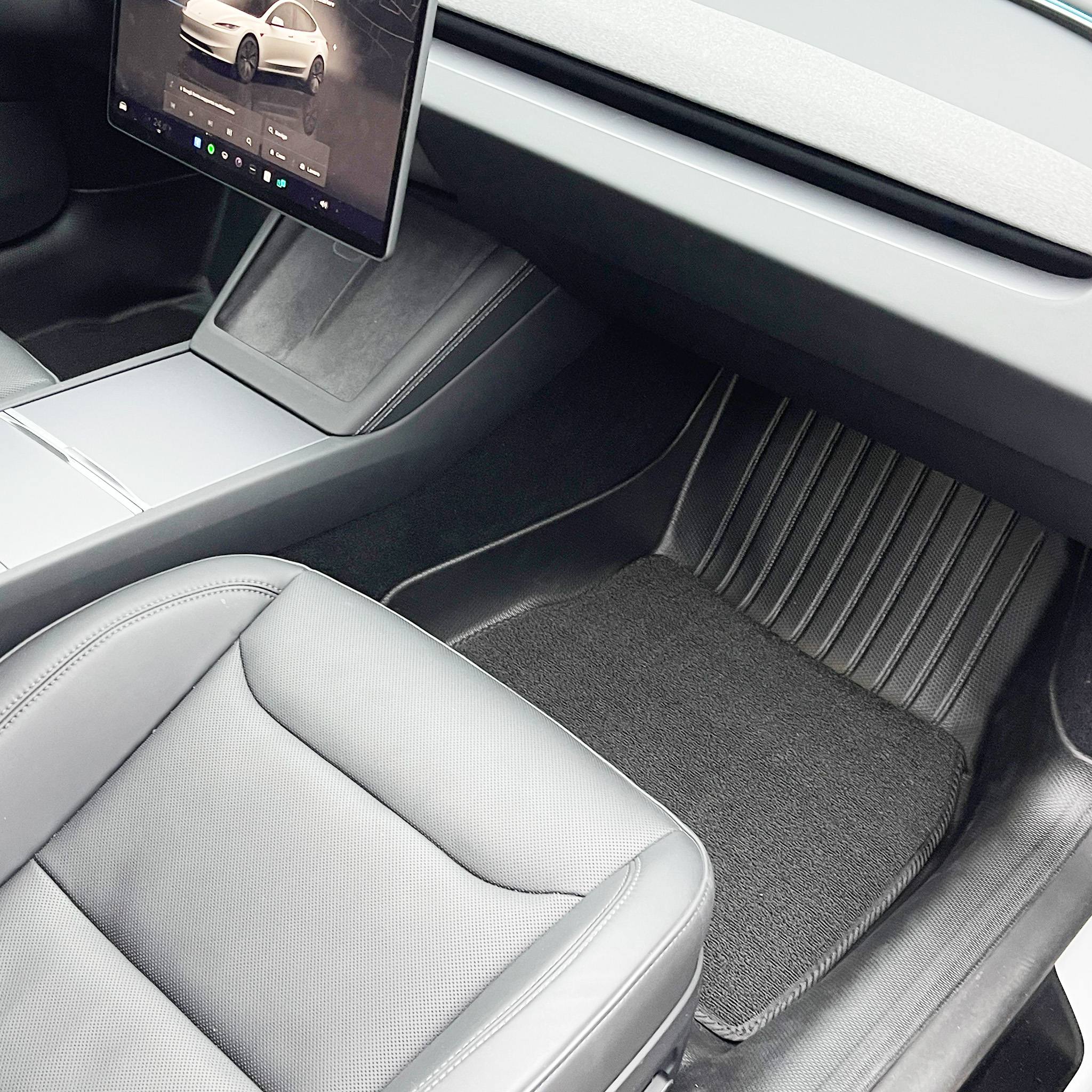Tesla Model 3 Highland 2024+ Custom All-Weather Floor Mats – Full TPE Wrap for Ultimate Protection