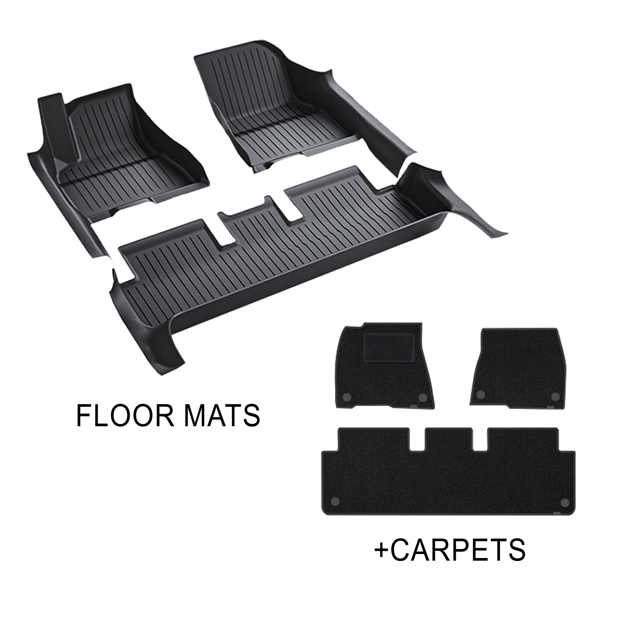 Tesla Model 3 Highland 2024+ Custom All-Weather Floor Mats – Full TPE Wrap for Ultimate Protection