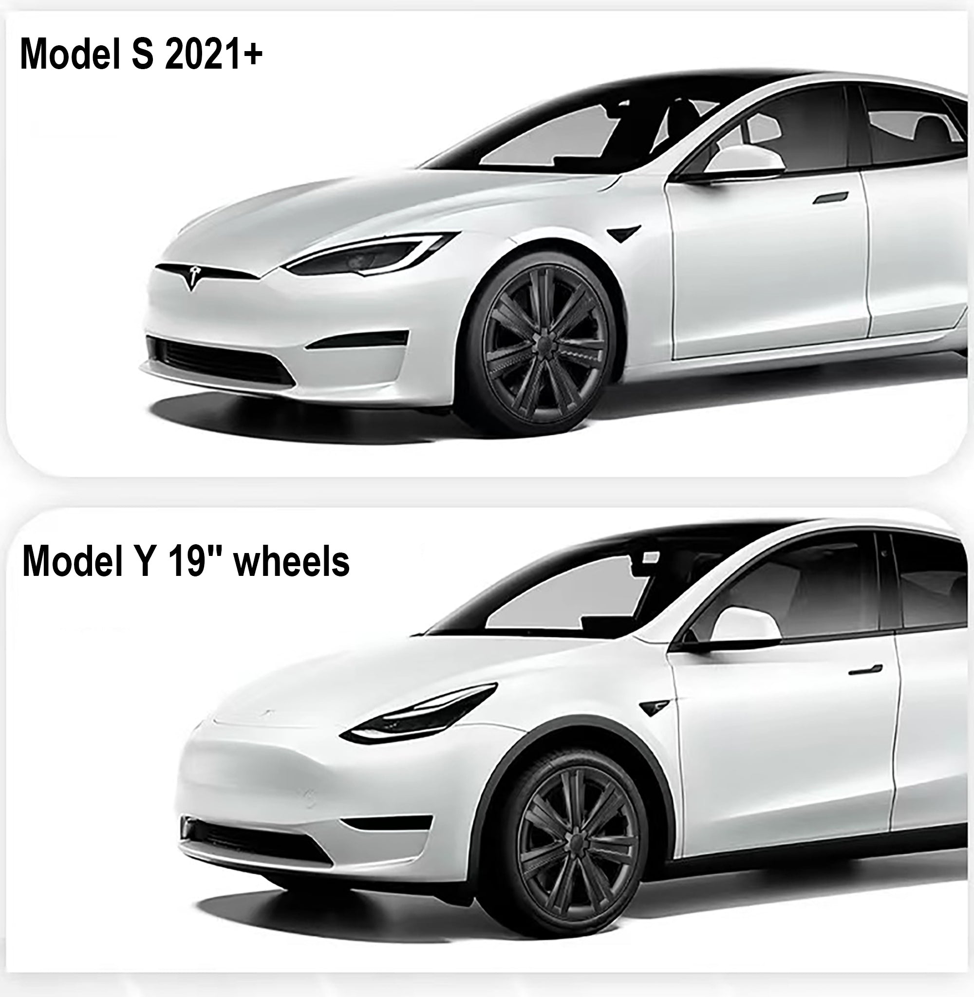 1 Pcs Wheel Cover For Tesla Model Y 19'' Gemini Wheels & Model S 19" Tempest Wheels (1 Pcs)