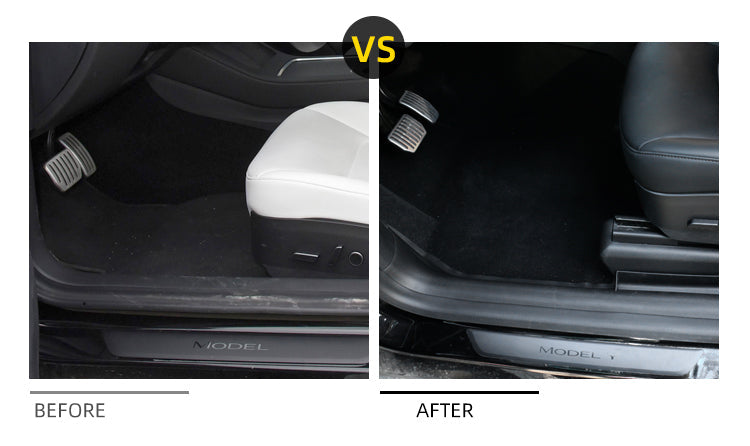 Tesla Model Y / Model 3 Front Door Sill Protector – Custom TPE Anti-Scratch Guard