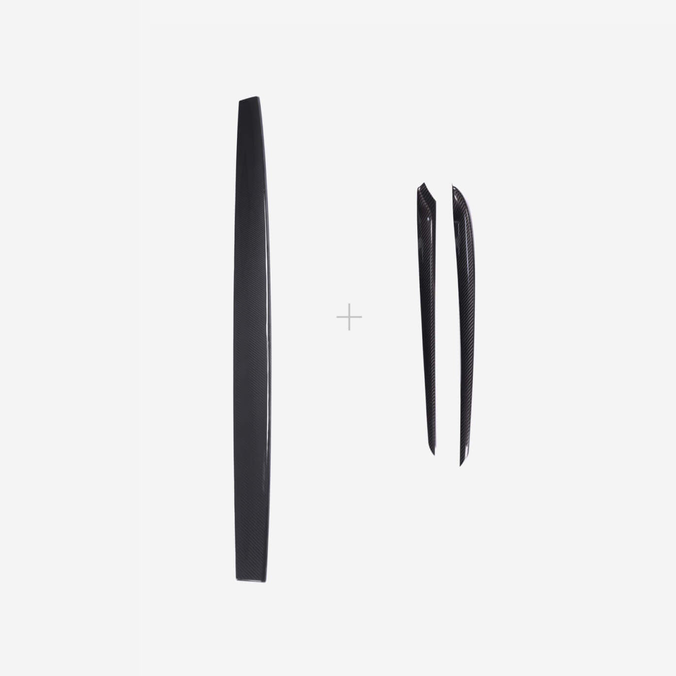 Bundle: Tesla Model 3/Y Carbon Fiber Dashboard & Door Trim Covers Set 2021-2024