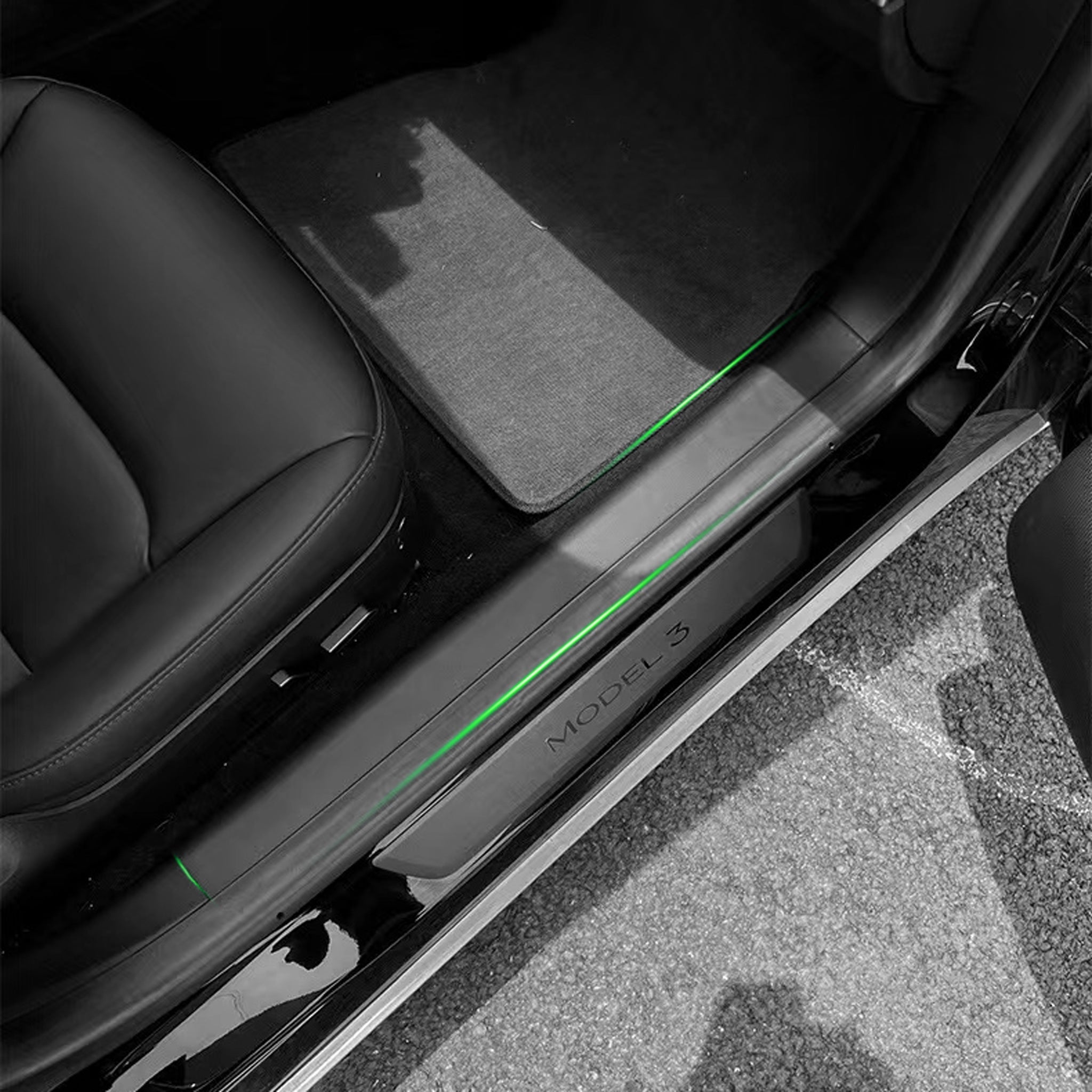 Tesla Model Y / Model 3 Front Door Sill Protector – Custom TPE Anti-Scratch Guard