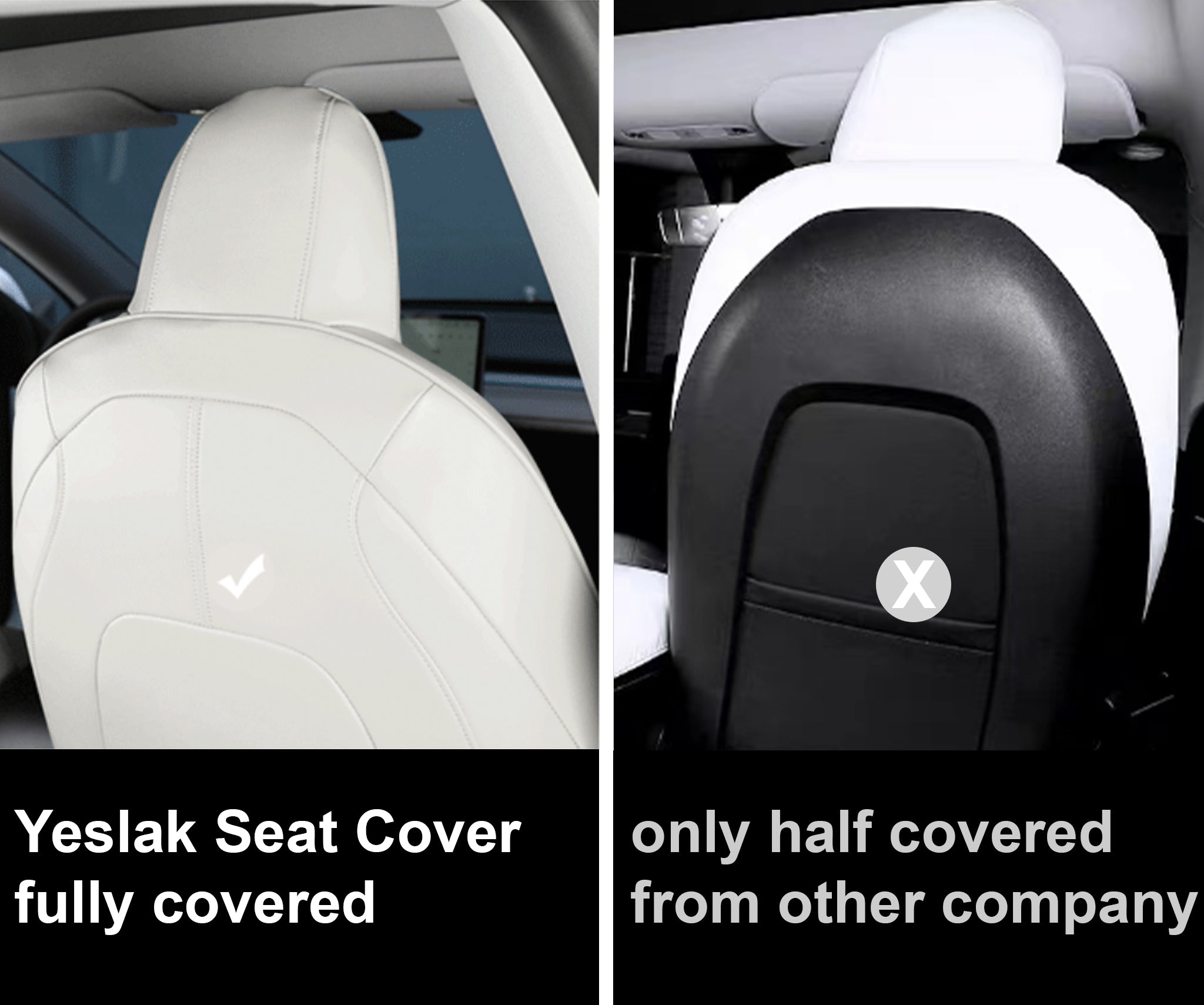 Premium Custom-Fit Tesla Seat Covers for Model 3 & Model Y (2017-2025) – Enhanced Comfort, Durability & Interior Protection