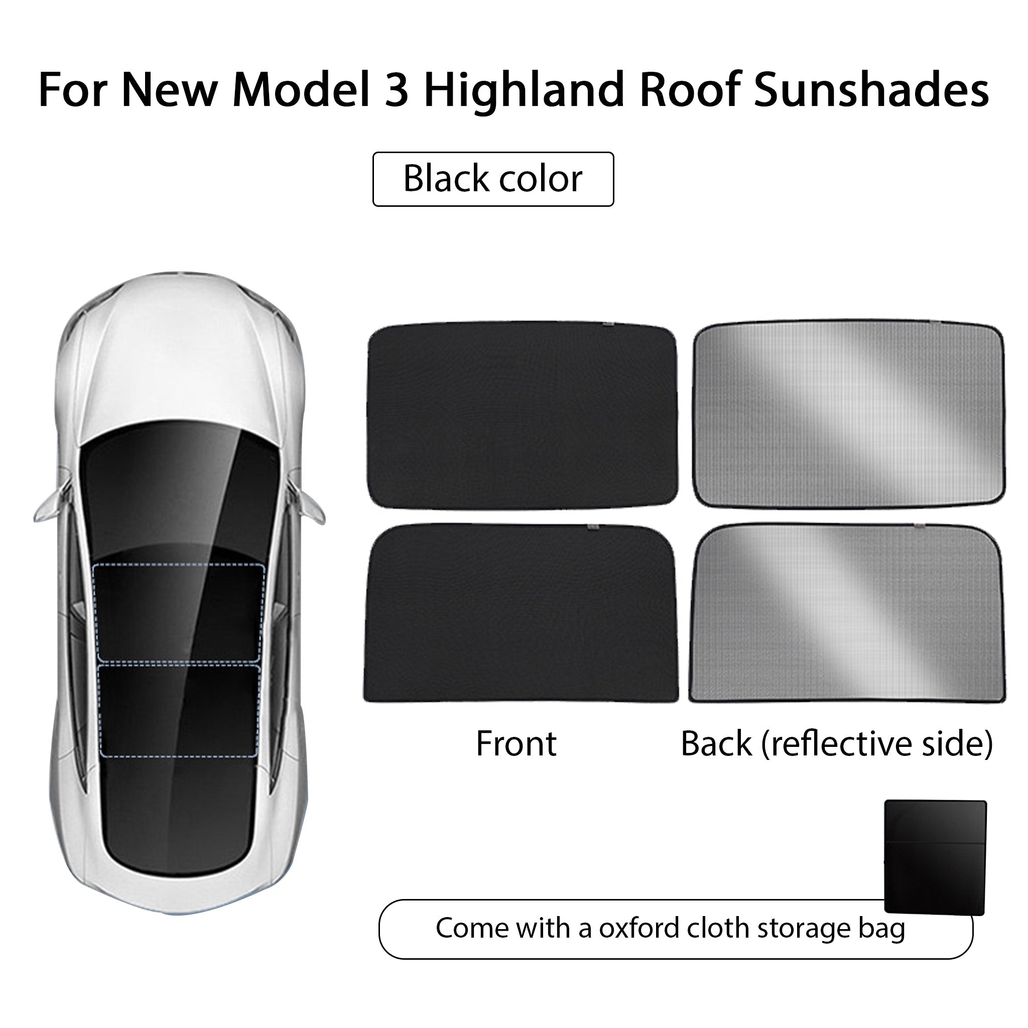 Roof Sunshade for Tesla New Model 3 Highland 2024+