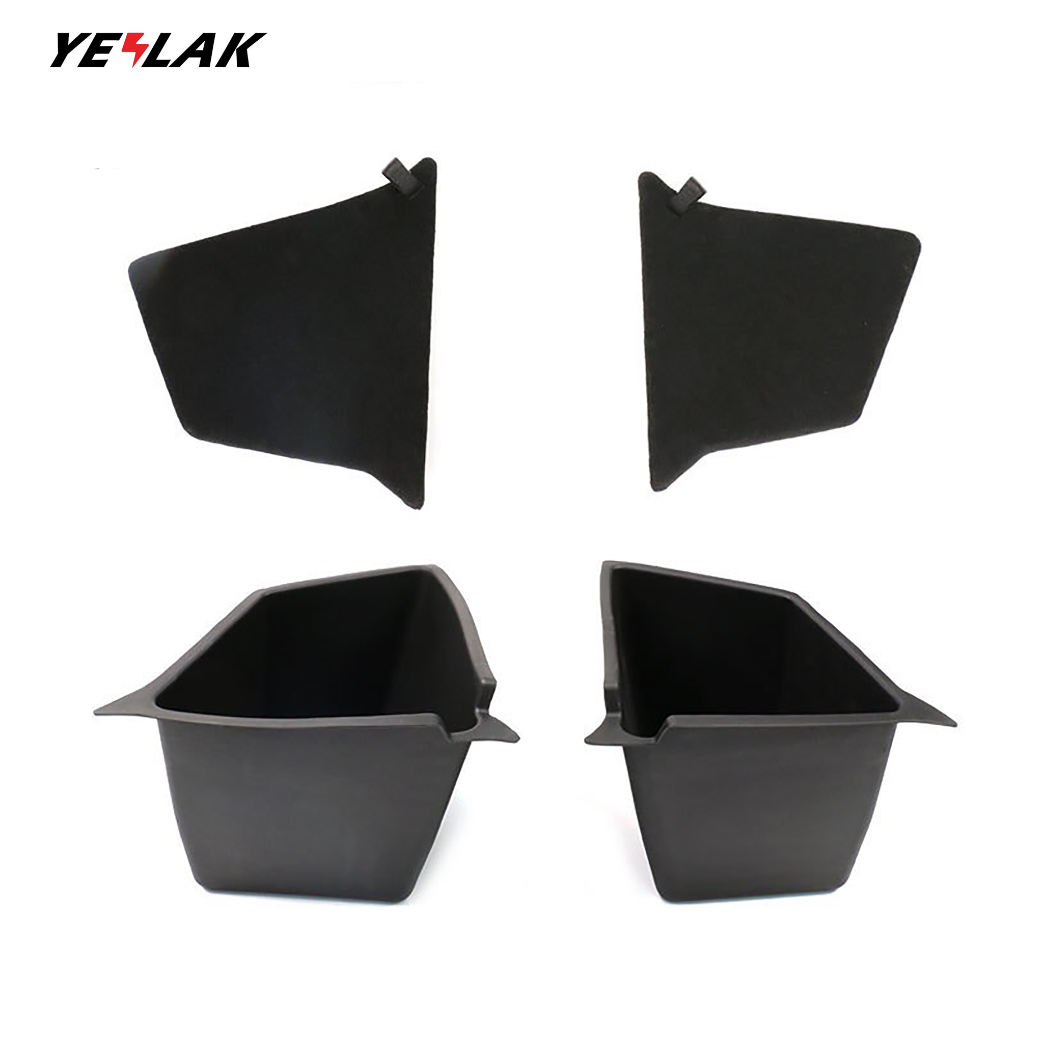 Rear Trunk Side Storage Bins for Tesla Model Y 5 Seater