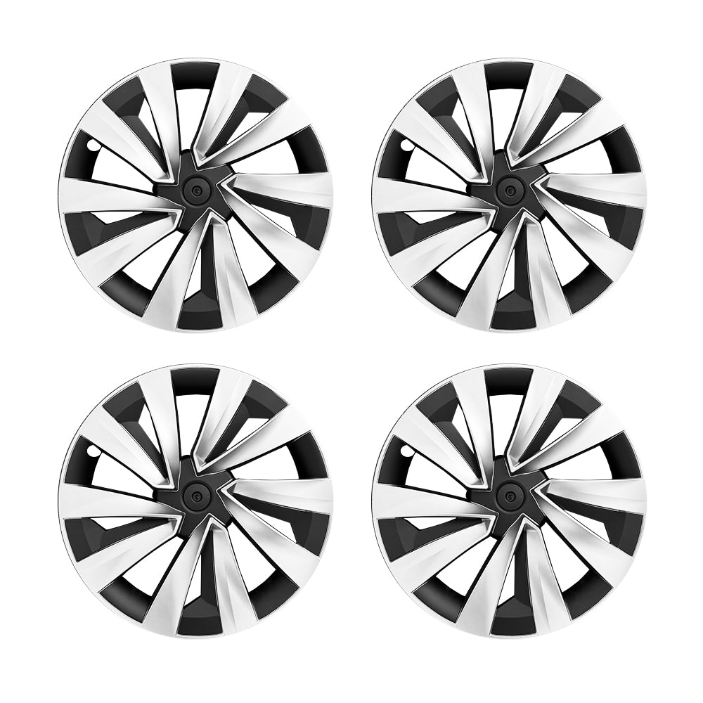 Tesla Model Y Juniper 19" Crossflow Wheel Covers | Helix Style ABS Polymer Rim Protectors (2025+)