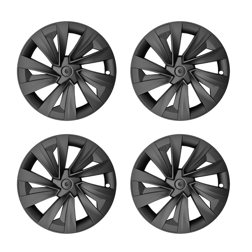 Tesla Model Y Juniper 19" Crossflow Wheel Covers | Helix Style ABS Polymer Rim Protectors (2025+)