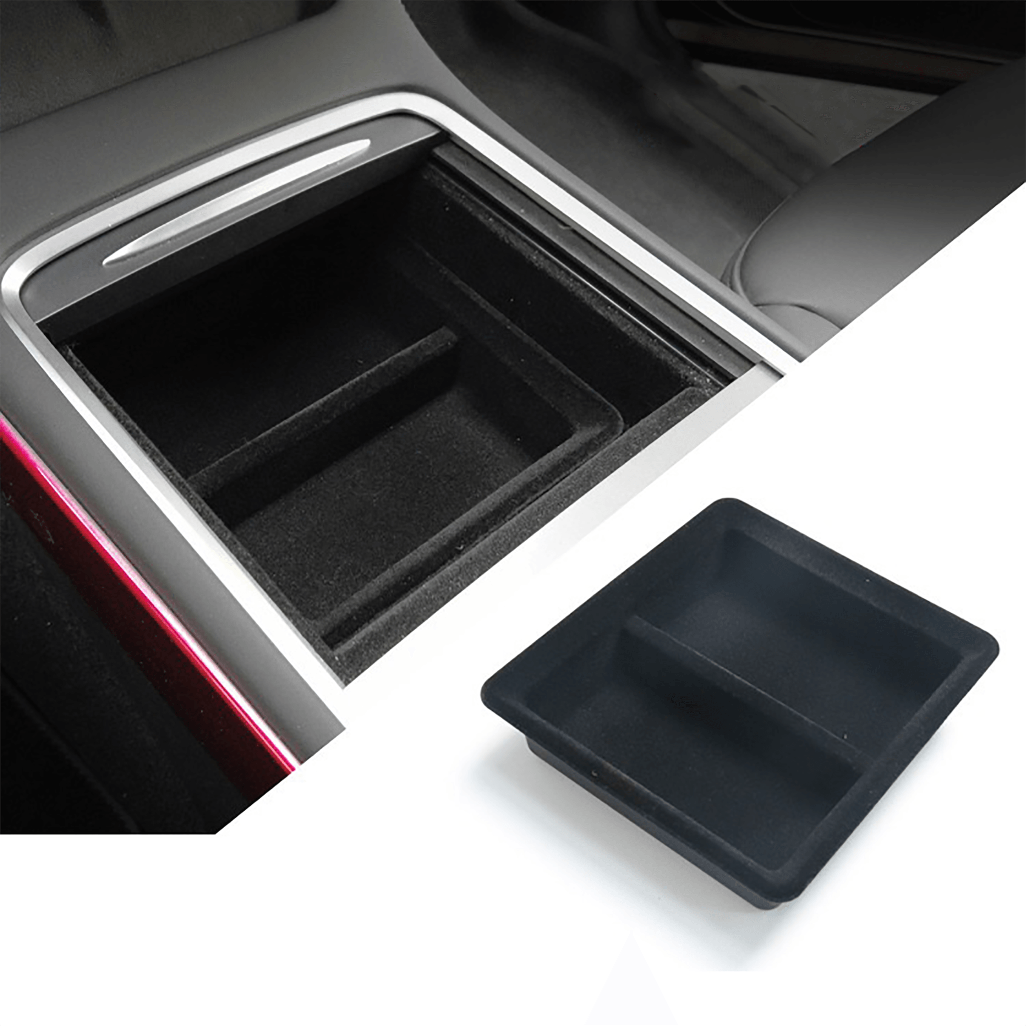 Center Console & Armrest Box Storage Tray for Tesla Model 3/Y