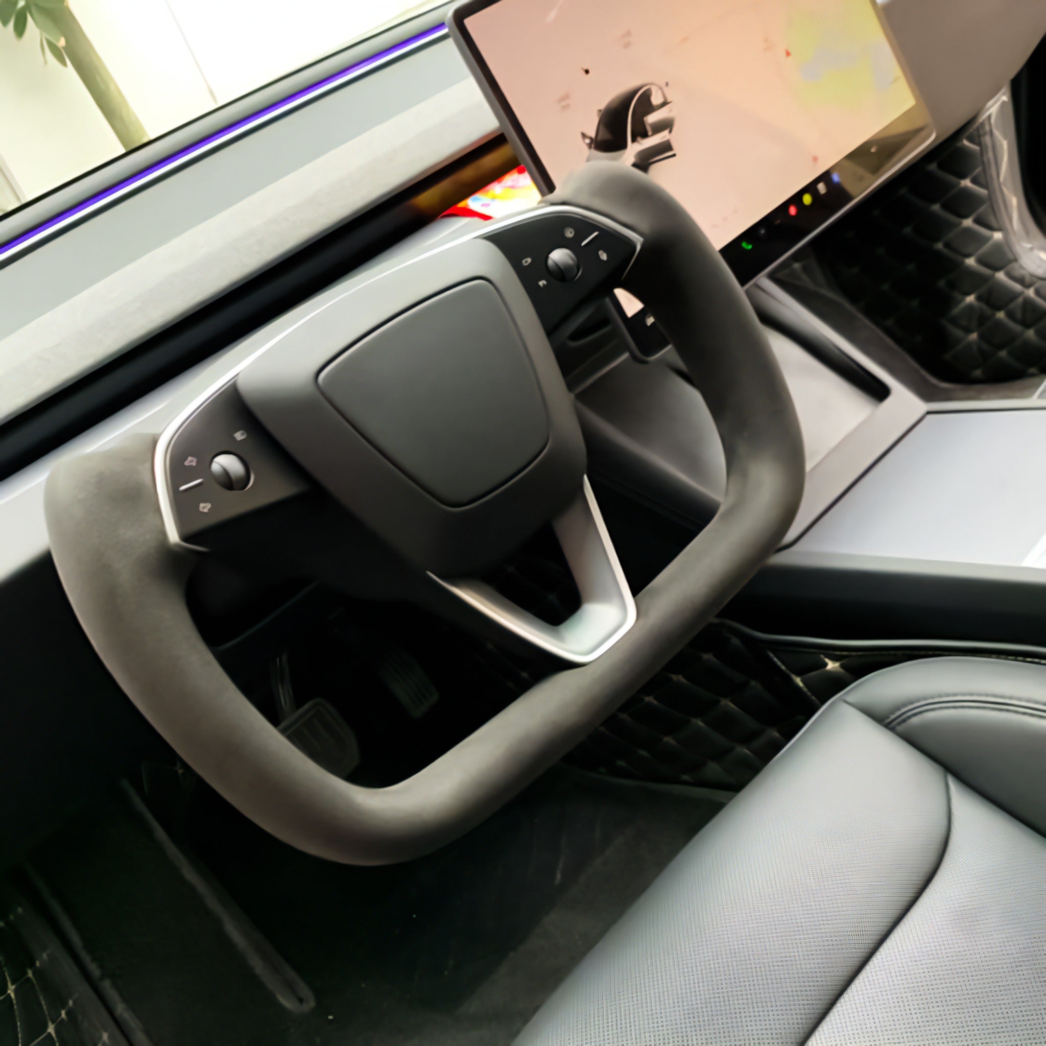 Tesla Model 3 Highland Yoke Steering Wheel (2024+) | Heated Leather Upgrade