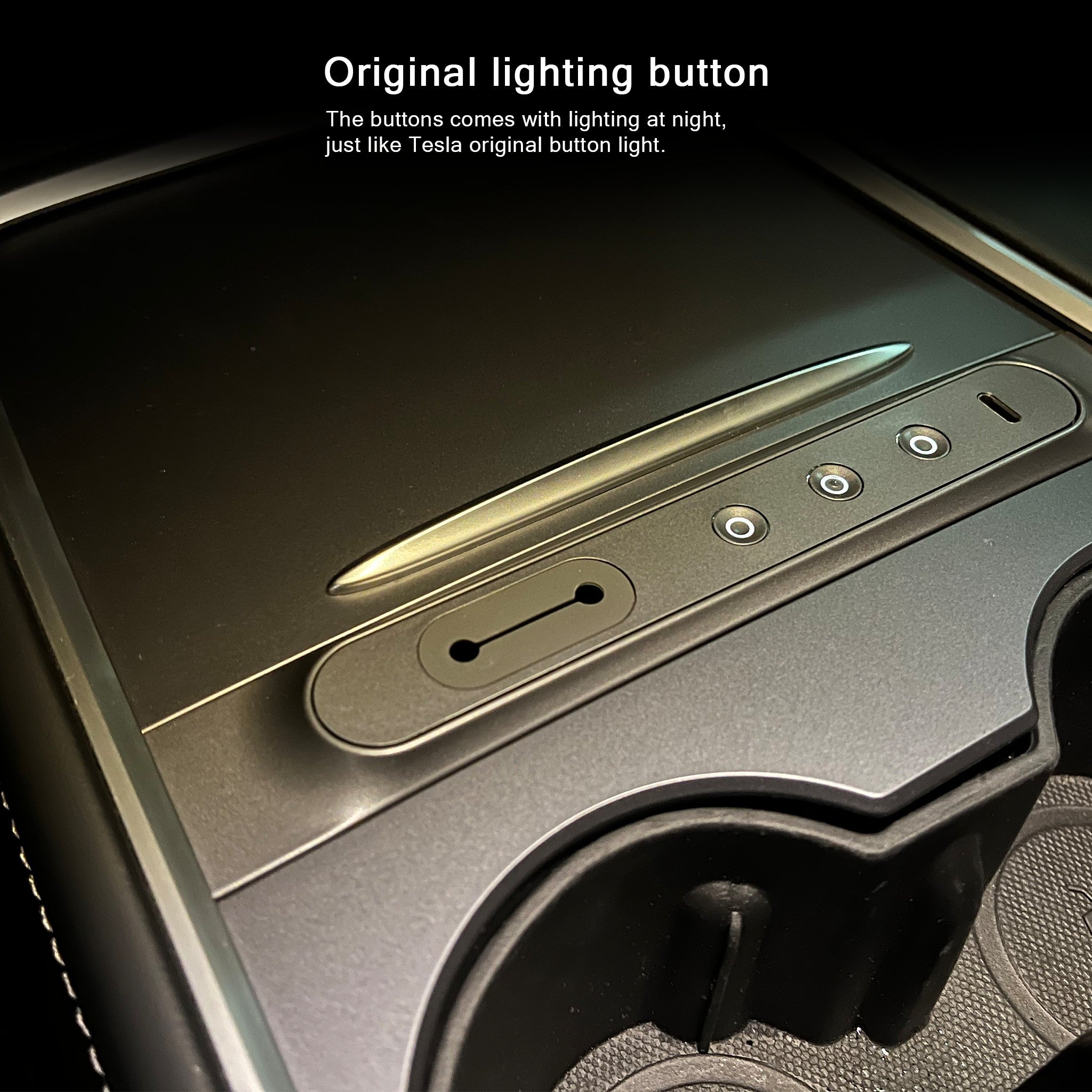 Physical Shortcut Buttons USB Hub For Tesla Model 3/Y 2021+