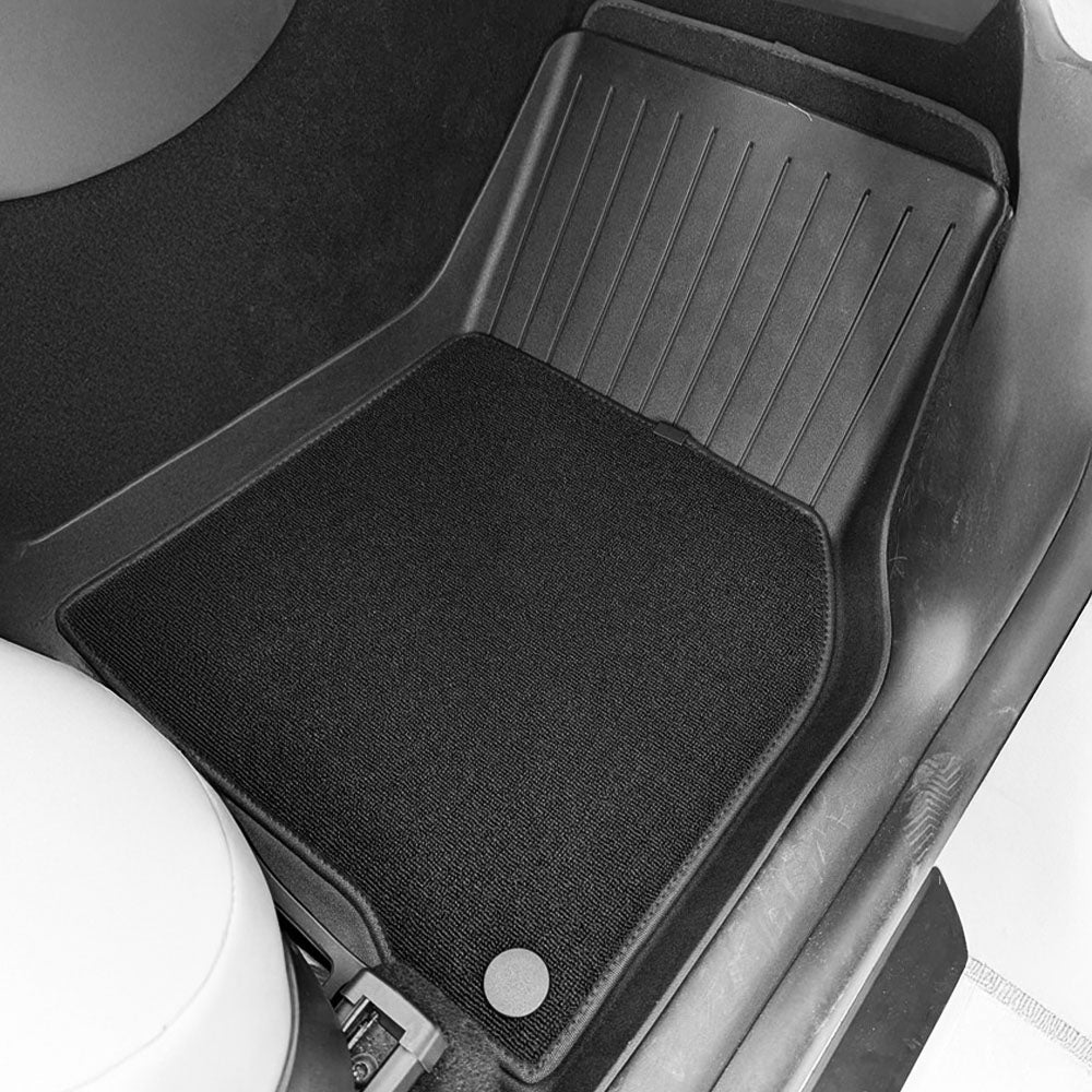 Premium All-Weather Floor Mats for Tesla Model Y - Eco-Friendly TPE, Spill-Proof Design & Luxury Protection