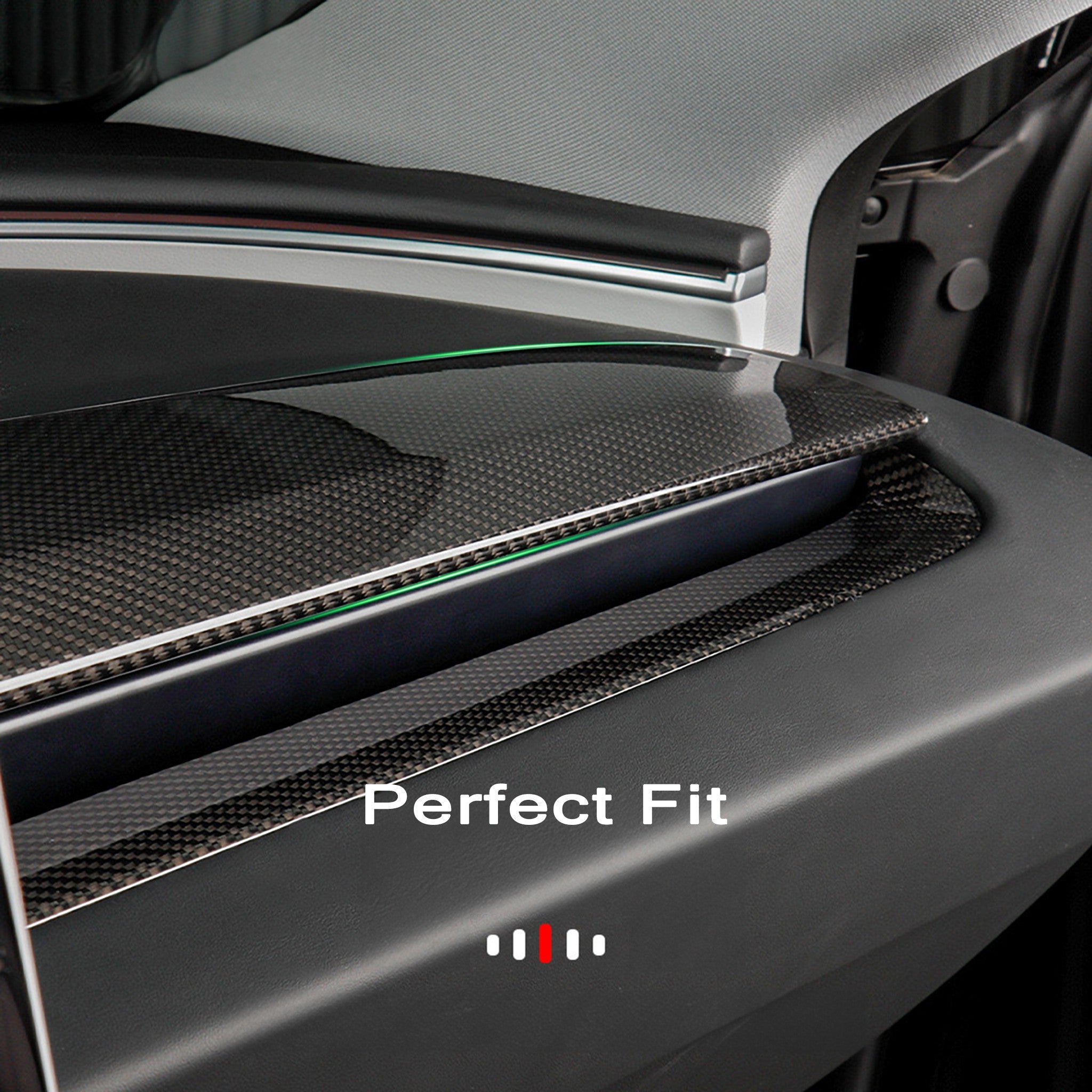Upgrading Real Carbon Fiber Dashboard Replacement For 2024+ Tesla Model 3 Highland