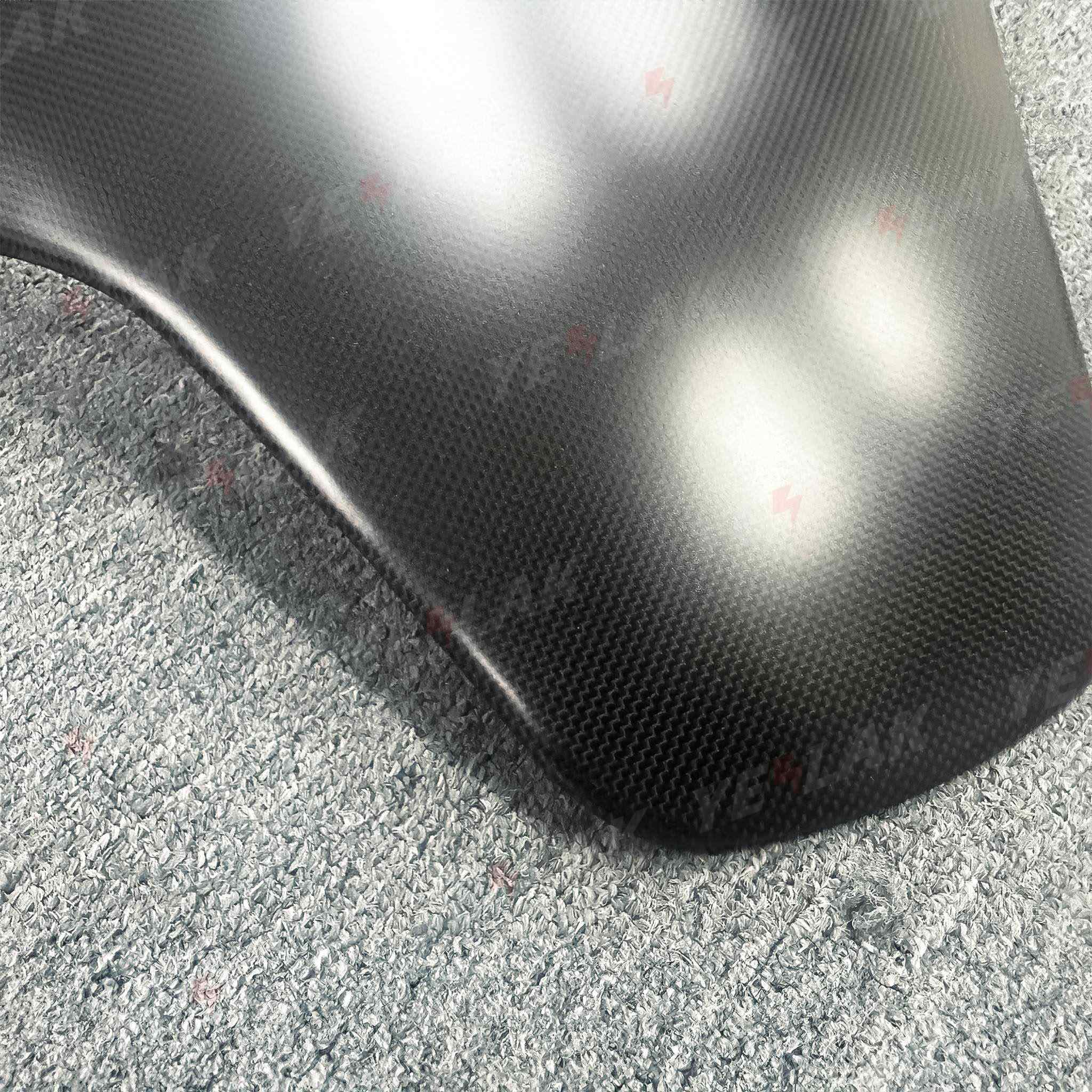 Real Carbon Fiber Seat Back Covers for 2024+ Tesla Model 3 Highland Performance – 1x1 Plain & 2x2 Twill Weave