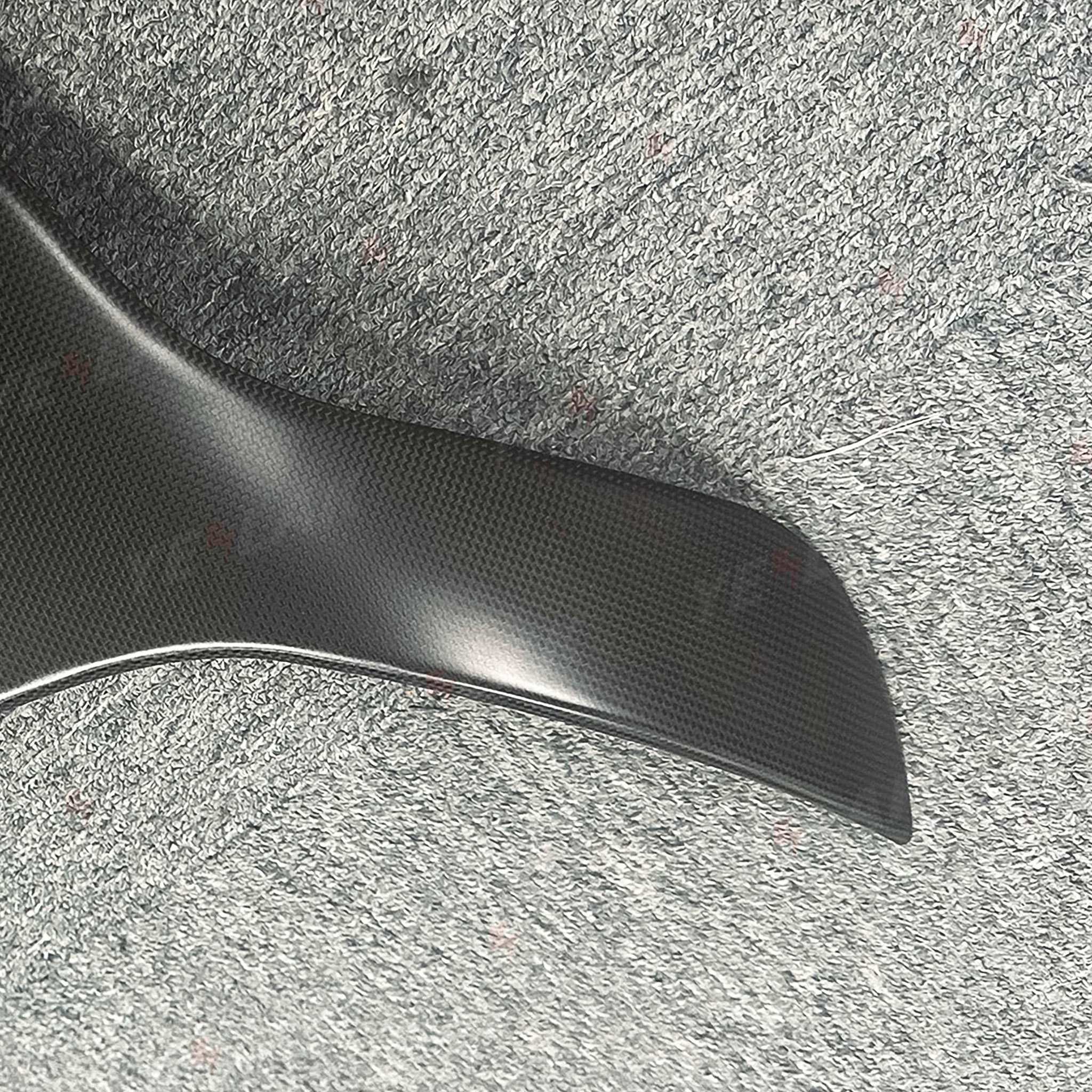 Real Carbon Fiber Seat Back Covers for 2024+ Tesla Model 3 Highland Performance – 1x1 Plain & 2x2 Twill Weave