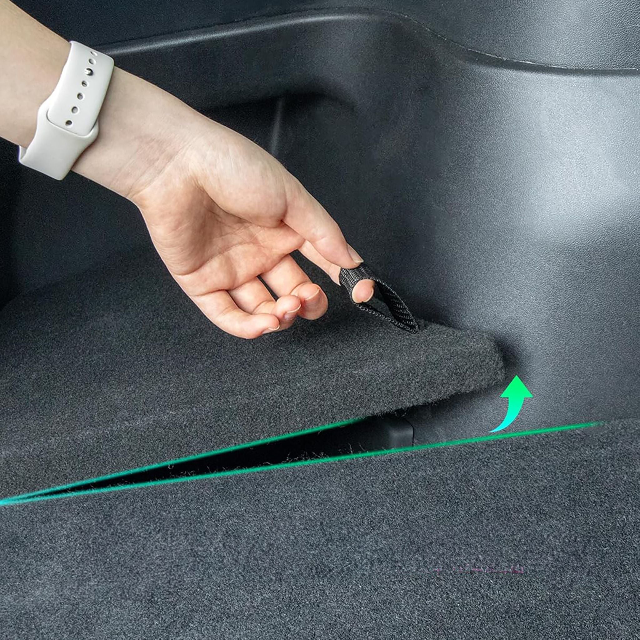 Rear Trunk Side Storage Bins for Tesla Model Y 5 Seater
