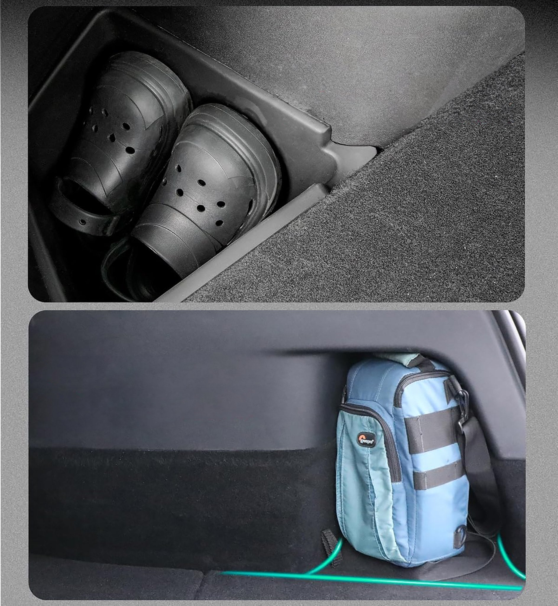 Rear Trunk Side Storage Bins for Tesla Model Y 5 Seater