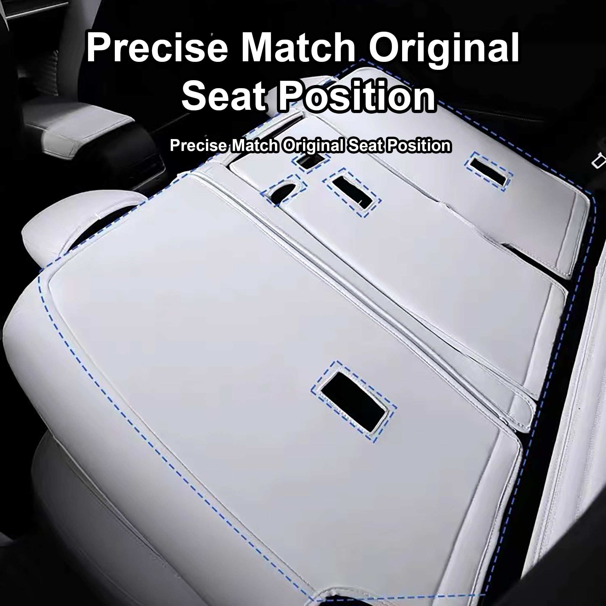 Premium Custom-Fit Tesla Seat Covers for Model 3 & Model Y (2017-2025) – Enhanced Comfort, Durability & Interior Protection