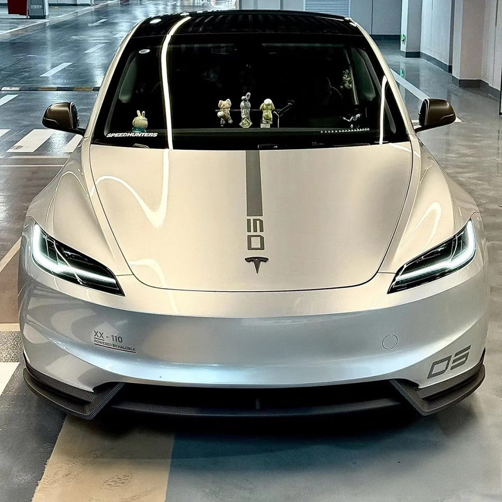 Sporty Front Lip Spoiler For Tesla Model 3 Highland 2024+