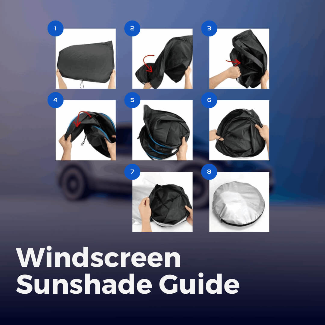Bundle: Tesla Model 3 Highland 2024+ Sunshade Set (Roof+Windshield Glass Sunshade)