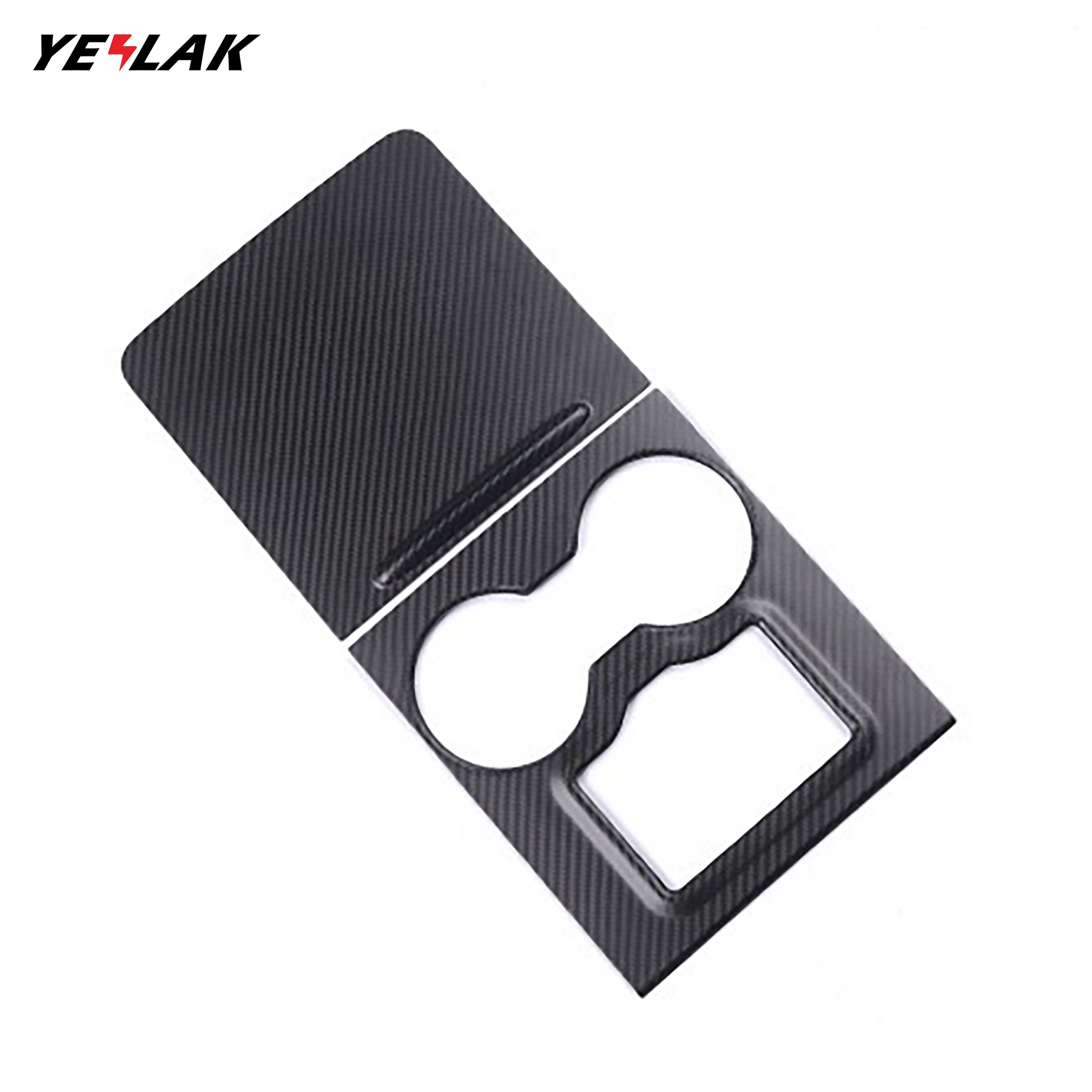 Premium Carbon Fiber Center Console Overlay for Tesla Model 3/Y | Custom Fit, Luxury Interior Upgrade