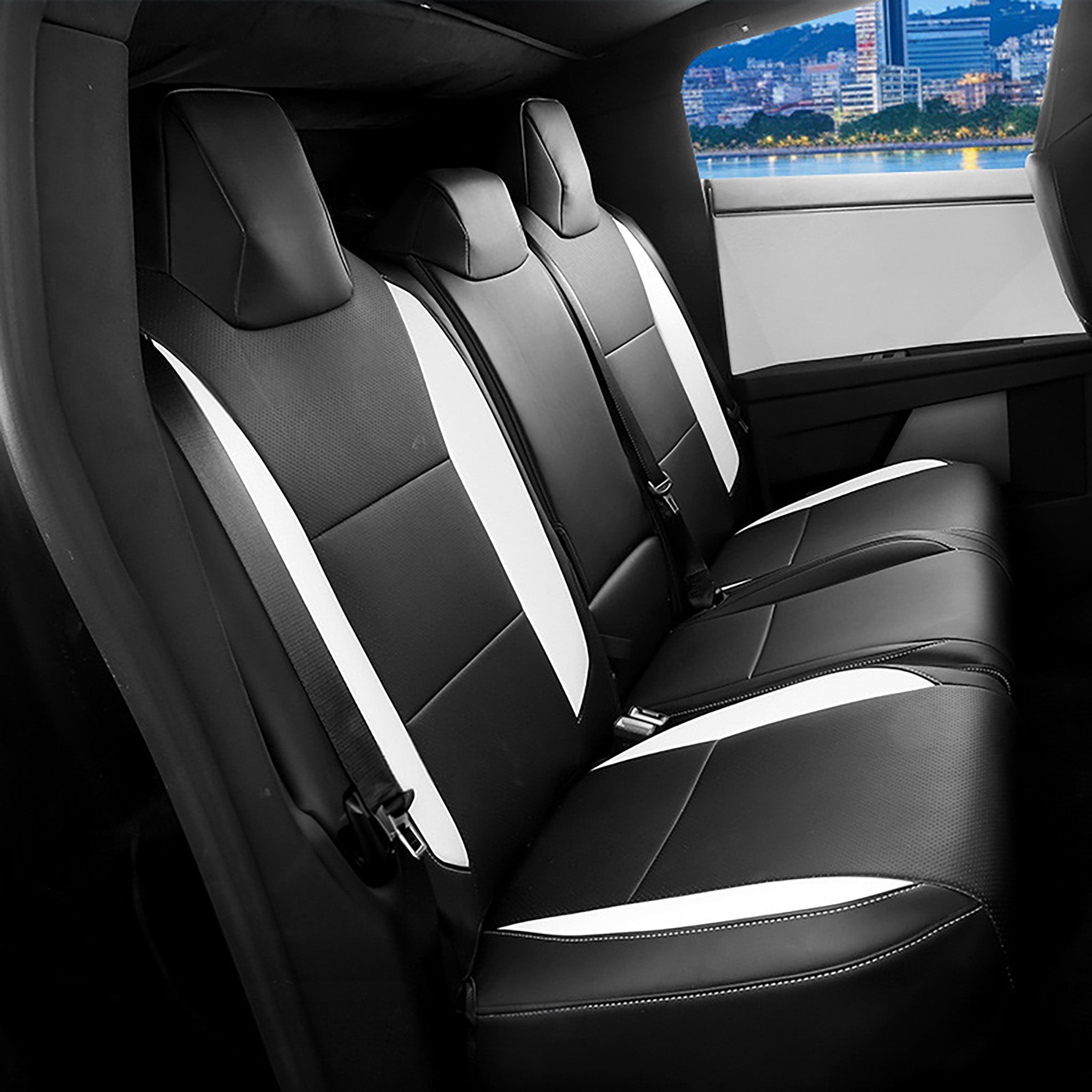 Tesla Cybertruck Custom Leather Full Wrapping Seat Covers