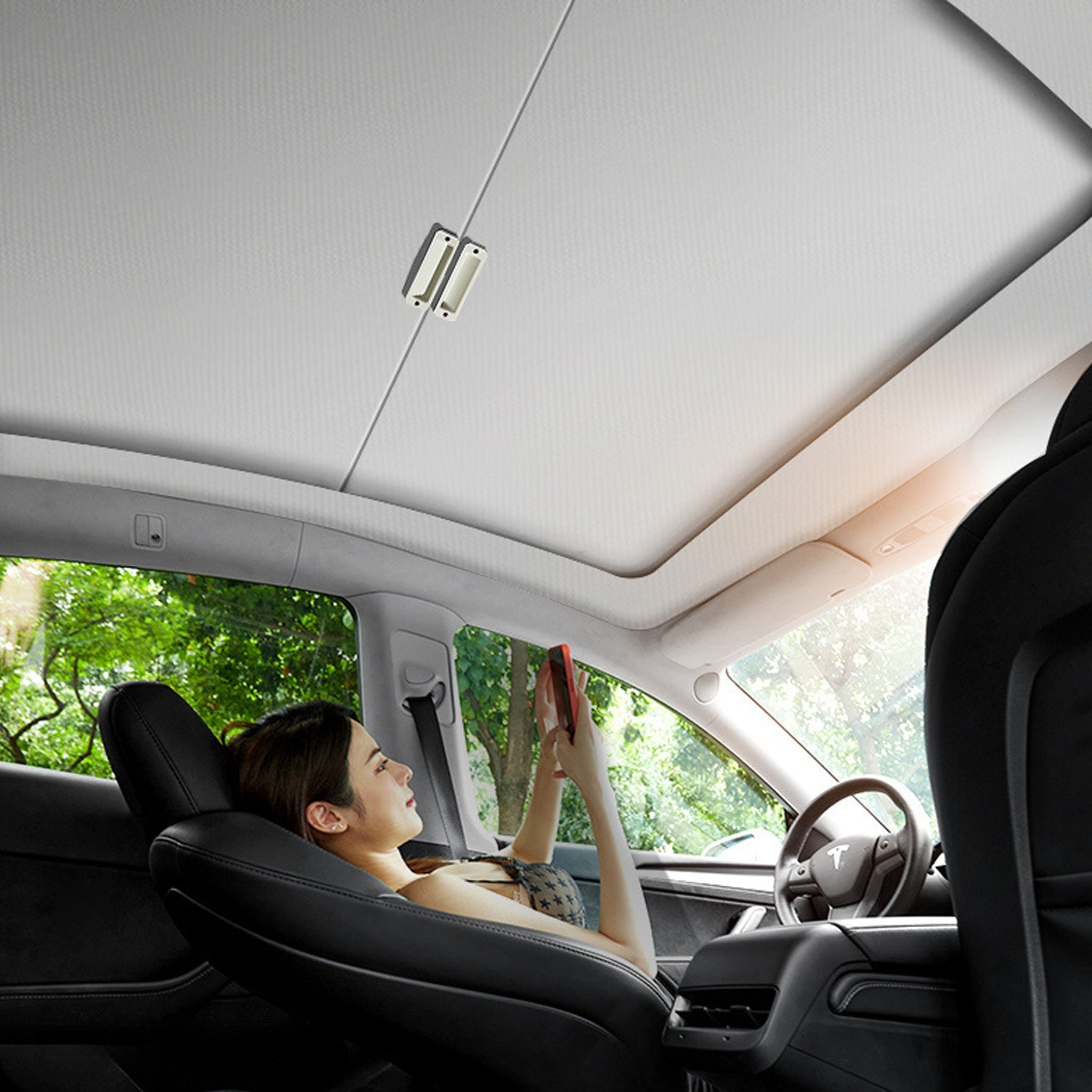 Retractable Sunshade | Tesla Model 3 & Y (All Years)