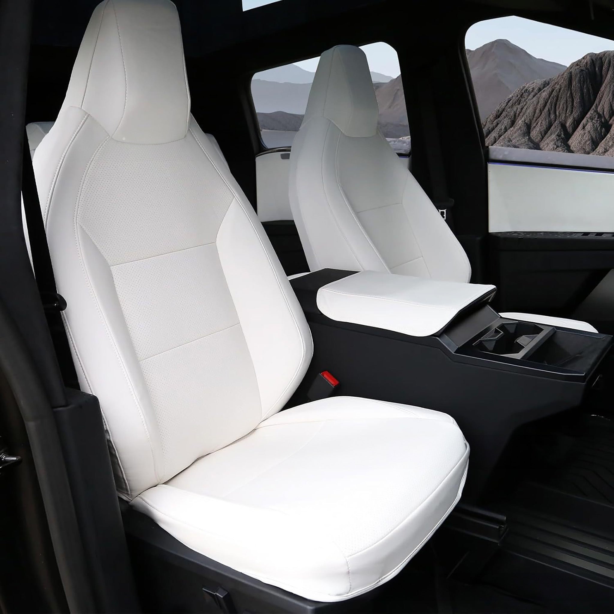 Tesla Cybertruck Custom Leather Full Wrapping Seat Covers