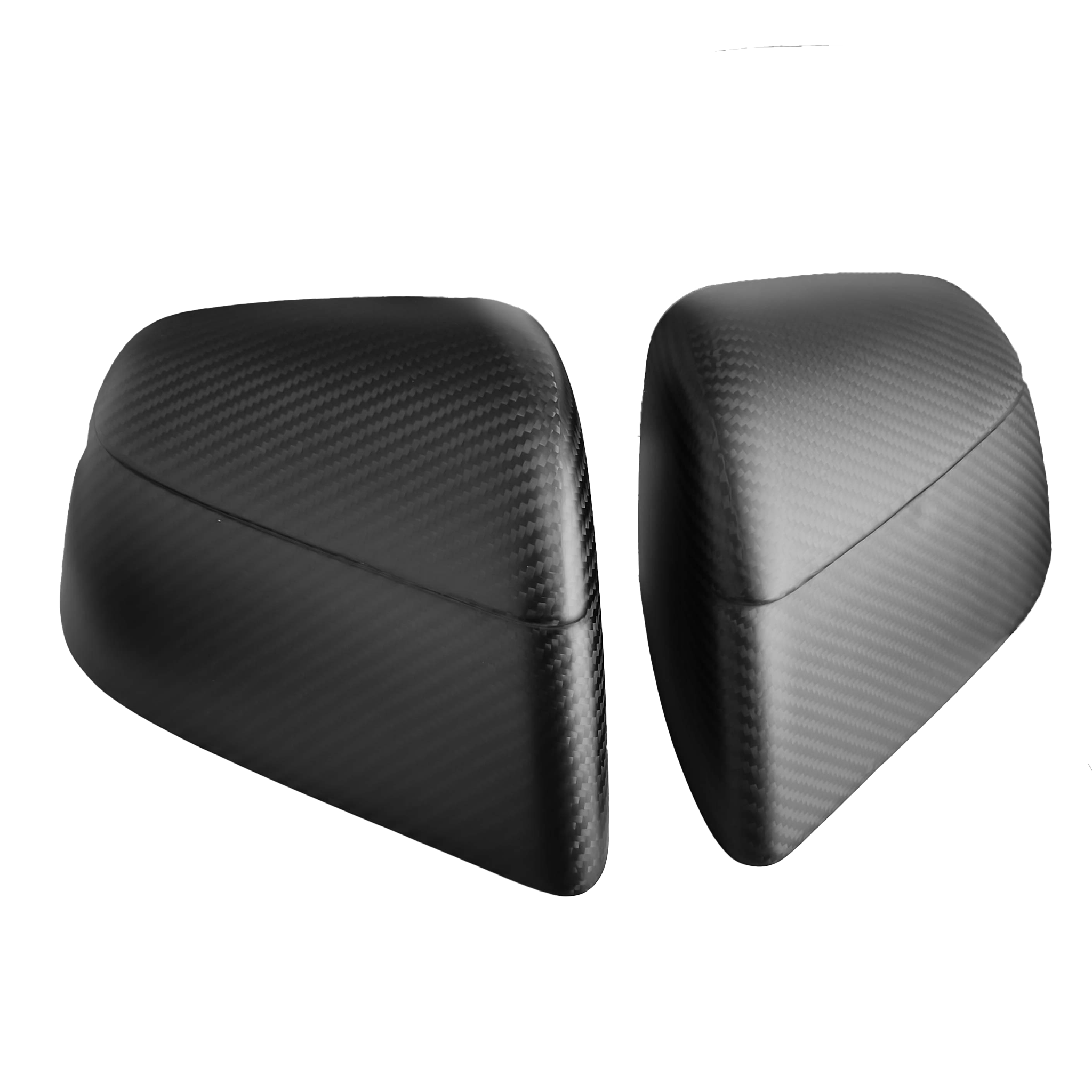 Tesla Model Y & 2025+ Juniper Edition Carbon Fiber Mirror Caps | Sleek Racing Design | Glossy/Matte Finish