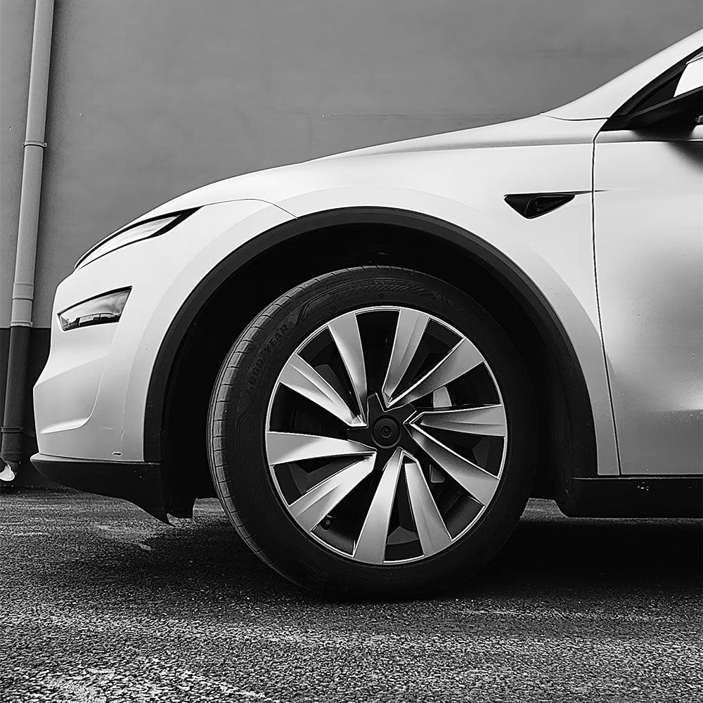 Tesla Model Y Juniper 19" Crossflow Wheel Covers | Helix Style ABS Polymer Rim Protectors (2025+)