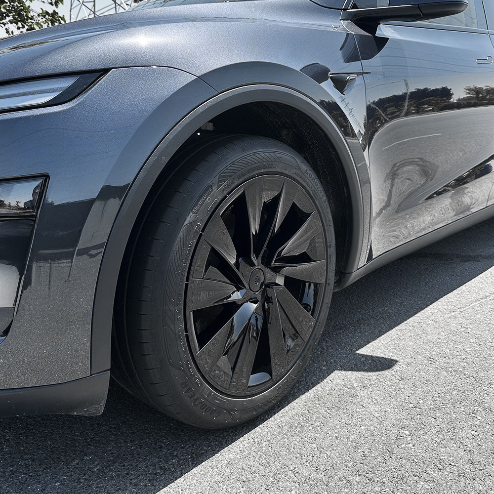 Tesla Model Y Juniper 19" Crossflow Wheel Covers | Helix Style ABS Polymer Rim Protectors (2025+)