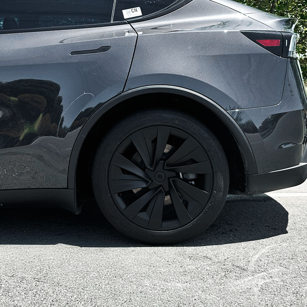Tesla Model Y Juniper 19" Crossflow Wheel Covers | Helix Style ABS Polymer Rim Protectors (2025+)