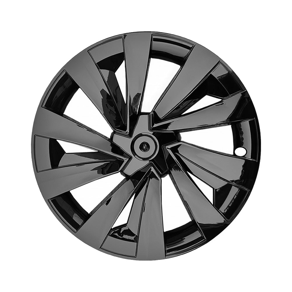 Tesla Model Y Juniper 19" Crossflow Wheel Covers | Helix Style ABS Polymer Rim Protectors (2025+)