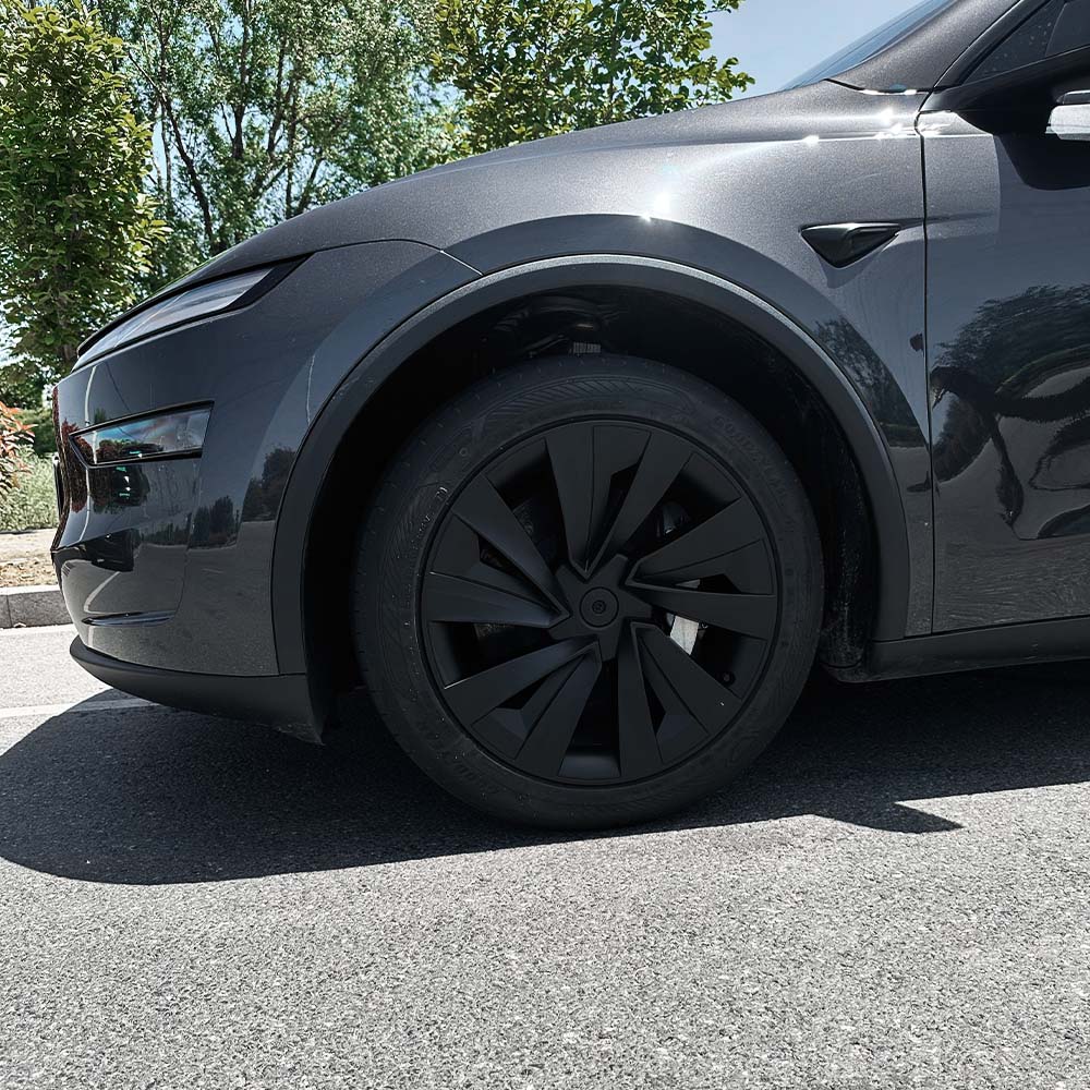Tesla Model Y Juniper 19" Crossflow Wheel Covers | Helix Style ABS Polymer Rim Protectors (2025+)
