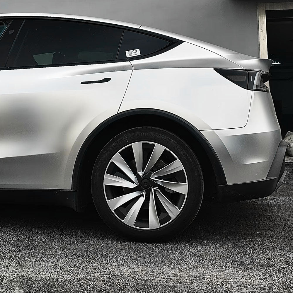 Tesla Model Y Juniper 19" Crossflow Wheel Covers | Helix Style ABS Polymer Rim Protectors (2025+)