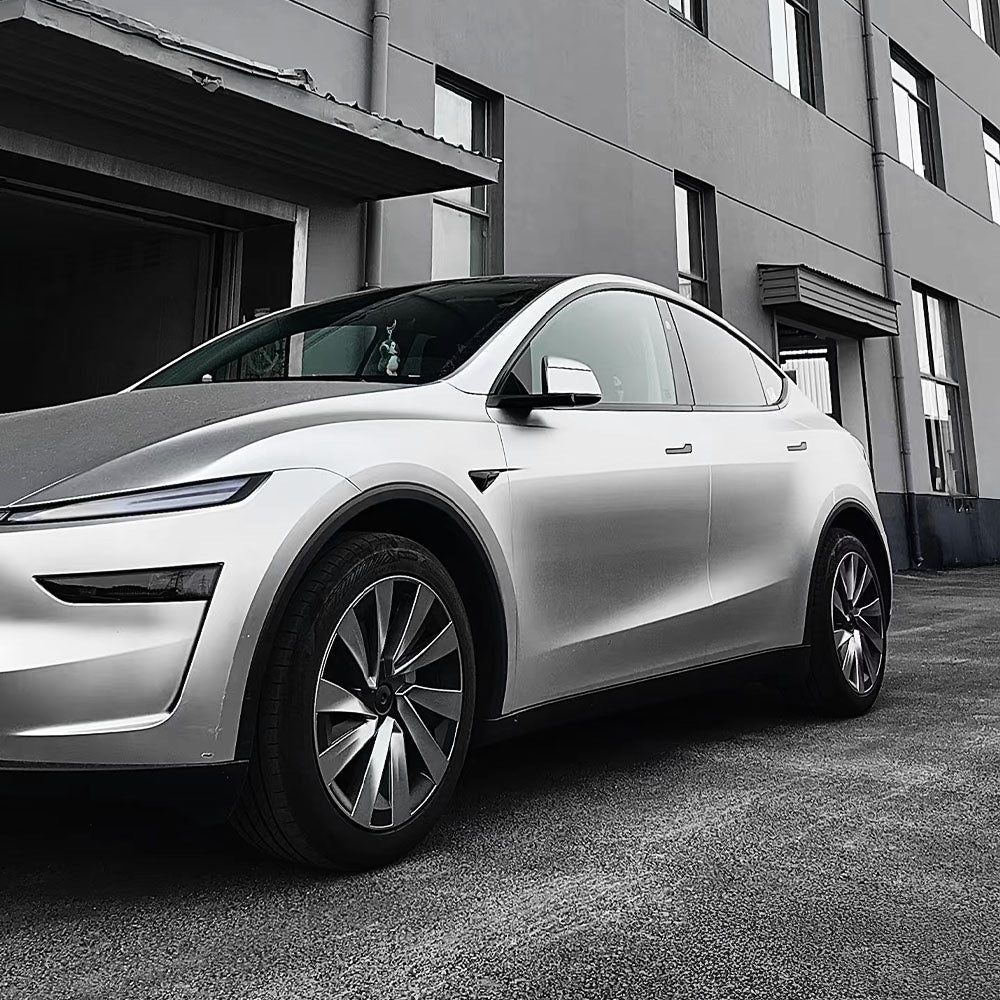 Tesla Model Y Juniper 19" Crossflow Wheel Covers | Helix Style ABS Polymer Rim Protectors (2025+)