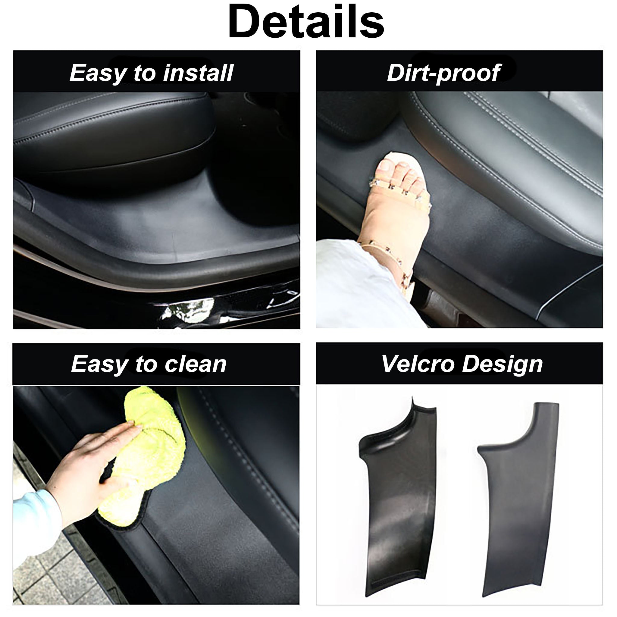 Tesla Model Y & Model 3 Back Door Sill Protector – Durable, Eco-Friendly Protection for Your Interior