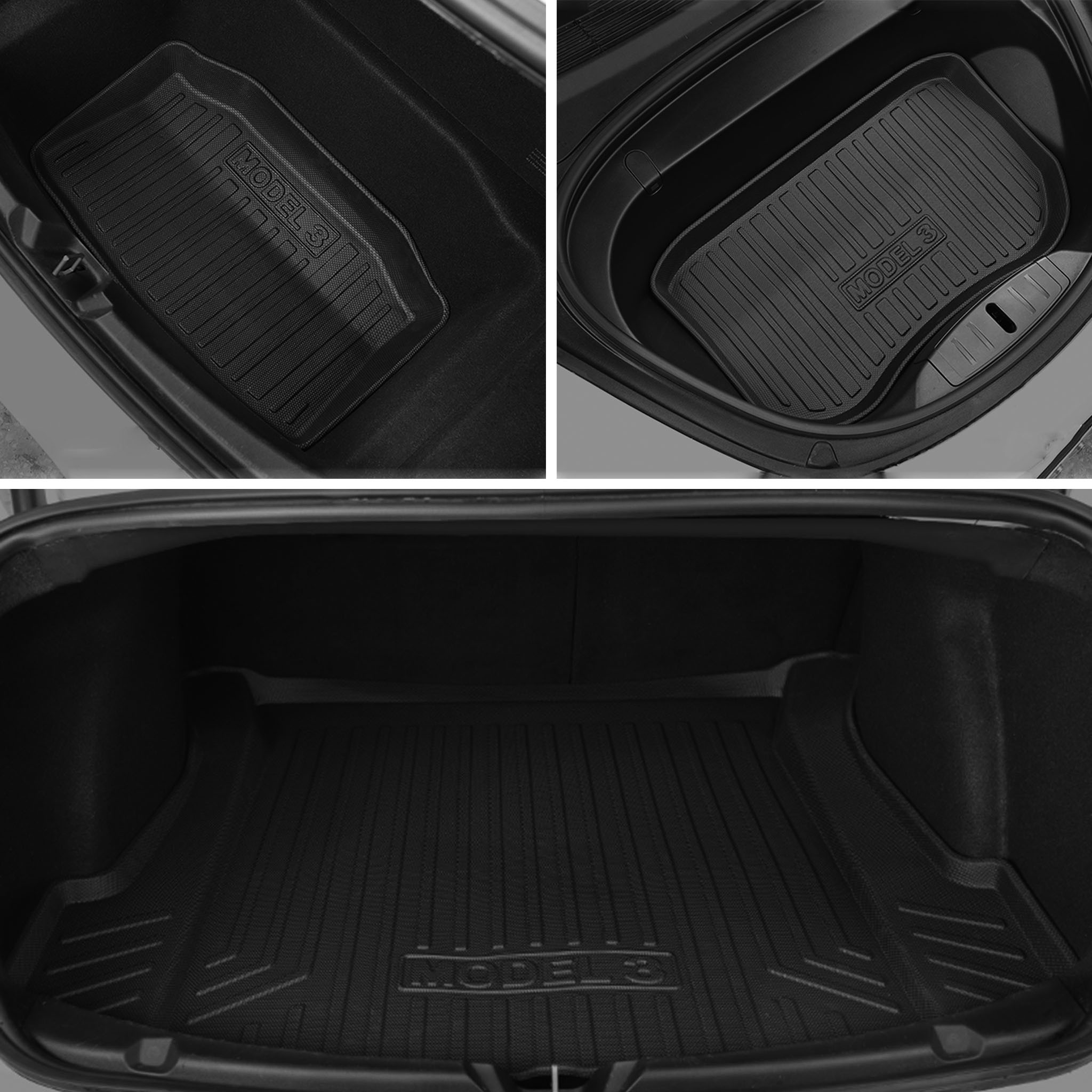 Tesla Model 3 All-Weather Mats - Front, Rear, Trunk (2017-2023)