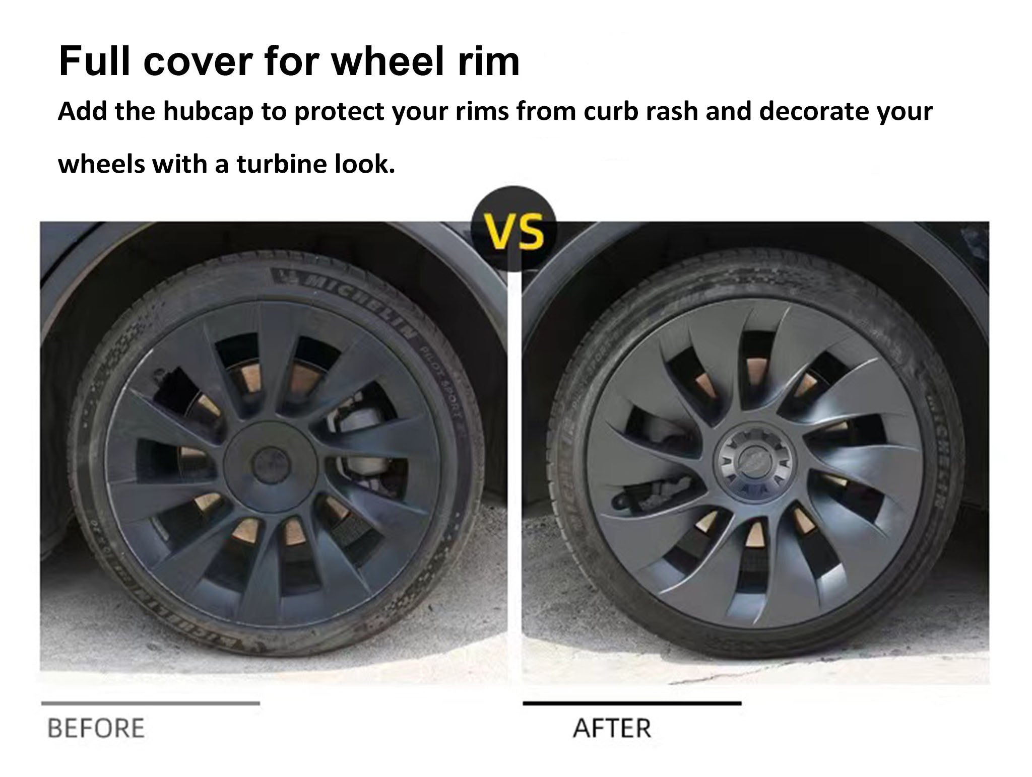 Performance Wheel Covers for Tesla Model Y 20'' Induction Wheels 2020-2024