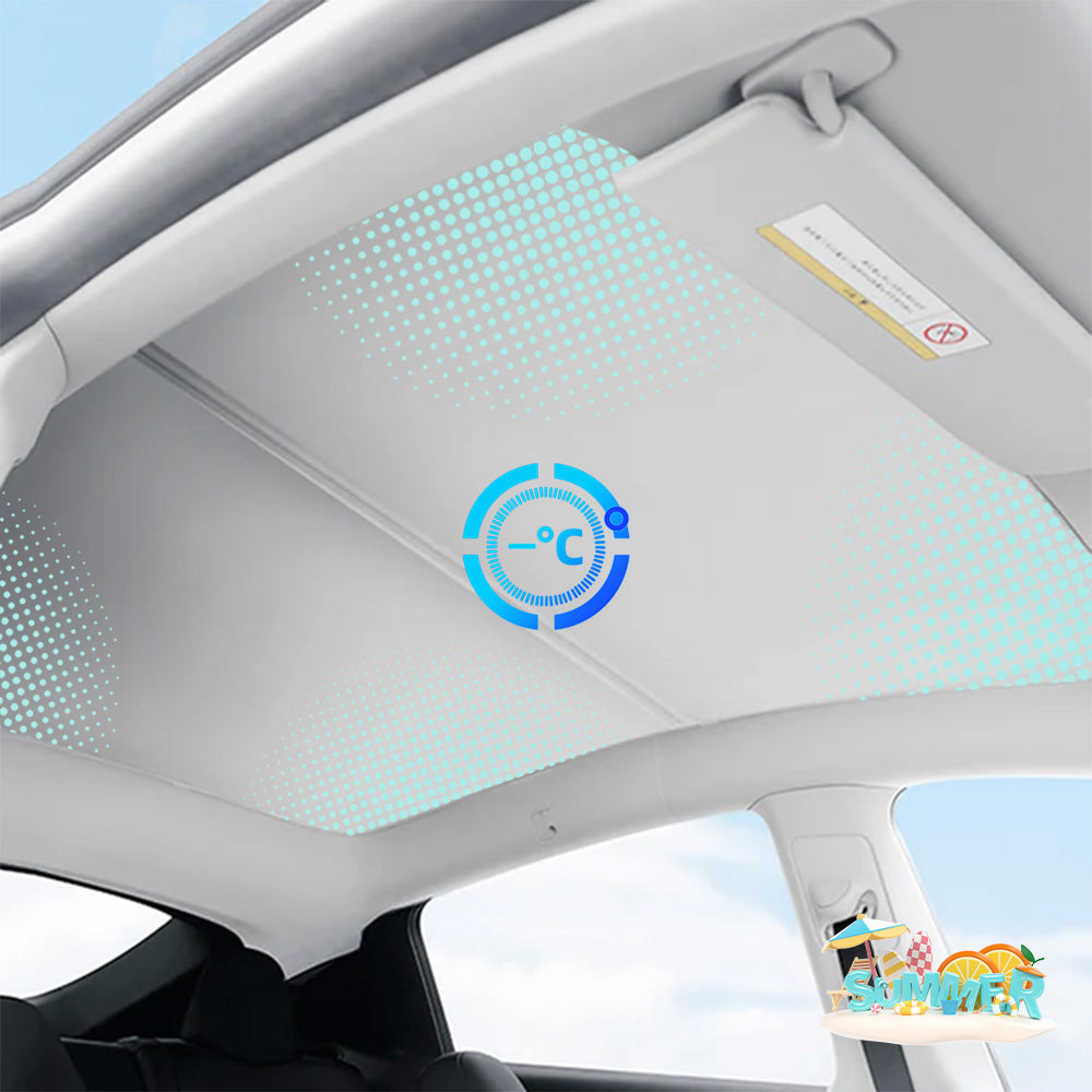 Tesla Model Y Glass Roof Sunshade – Full Coverage UV & Heat Protection, Boost Efficiency & Comfort