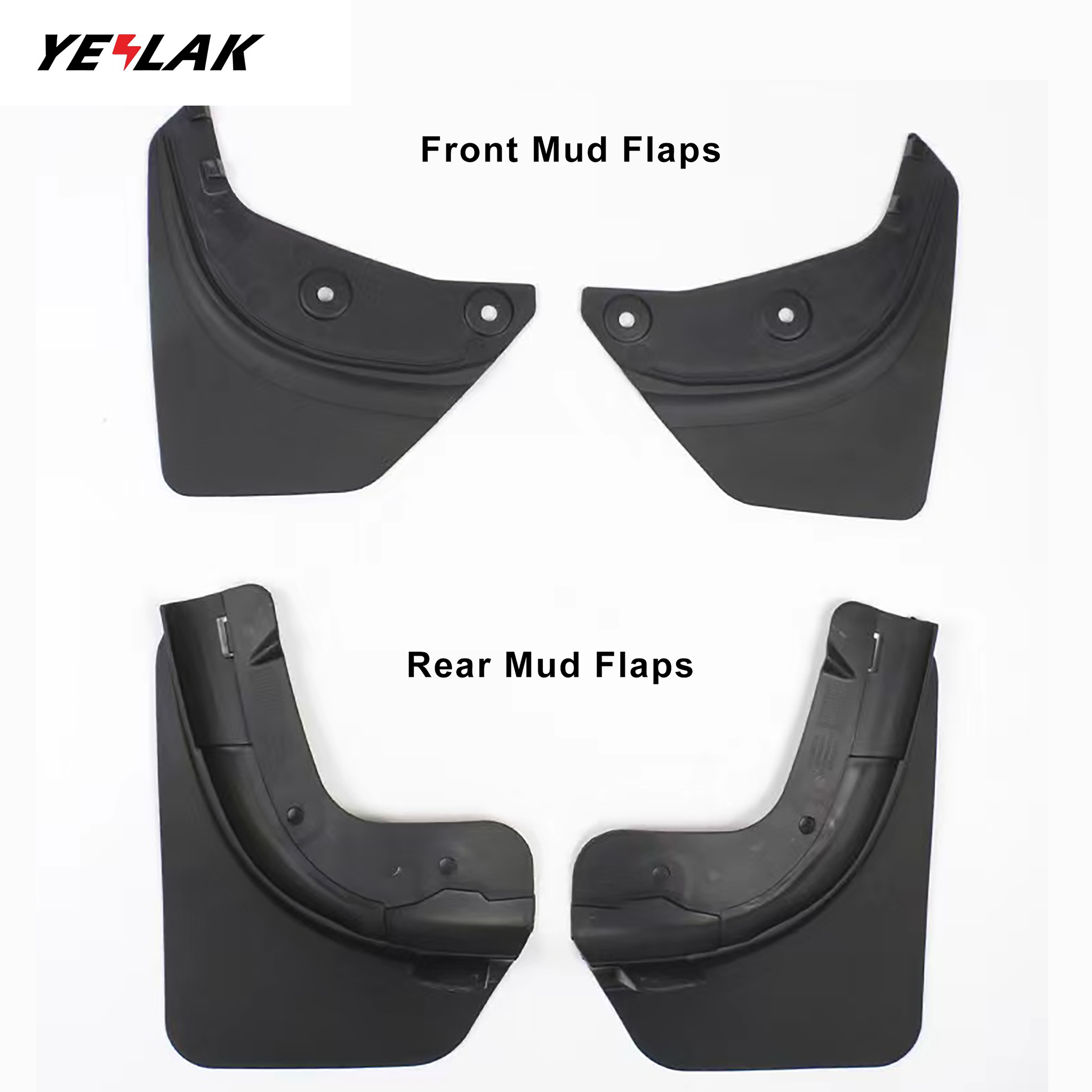 Best Flexible Mud Flaps Set For Tesla Model Y / 3 - With Push-on Clips