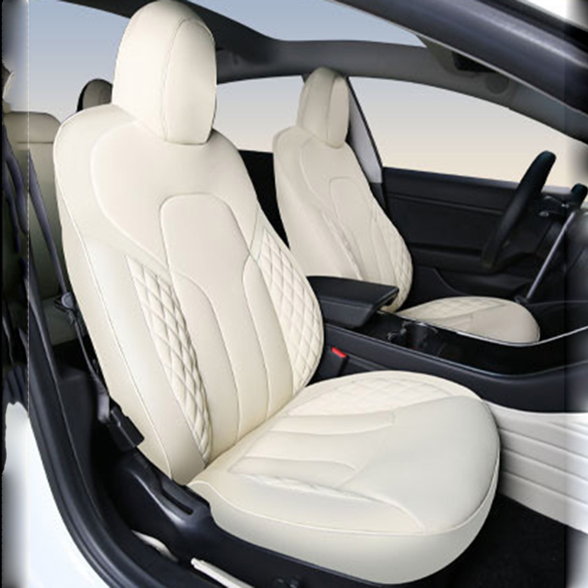 Premium Custom-Fit Tesla Seat Covers for Model 3 & Model Y (2017-2025) – Enhanced Comfort, Durability & Interior Protection