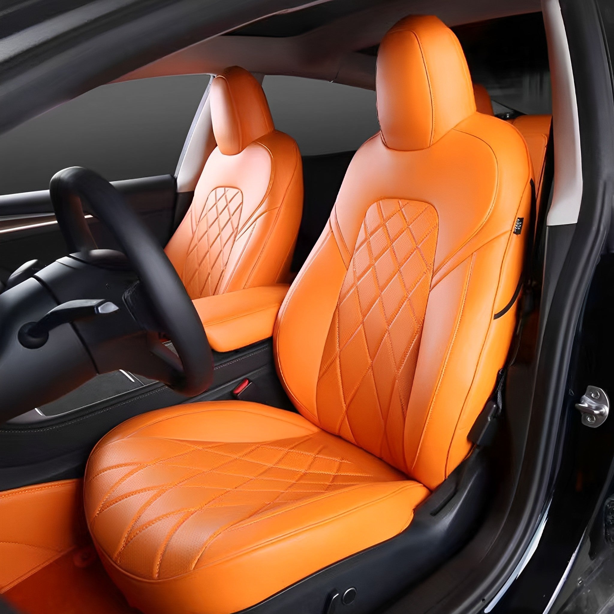 Premium Custom-Fit Tesla Seat Covers for Model 3 & Model Y (2017-2025) – Enhanced Comfort, Durability & Interior Protection