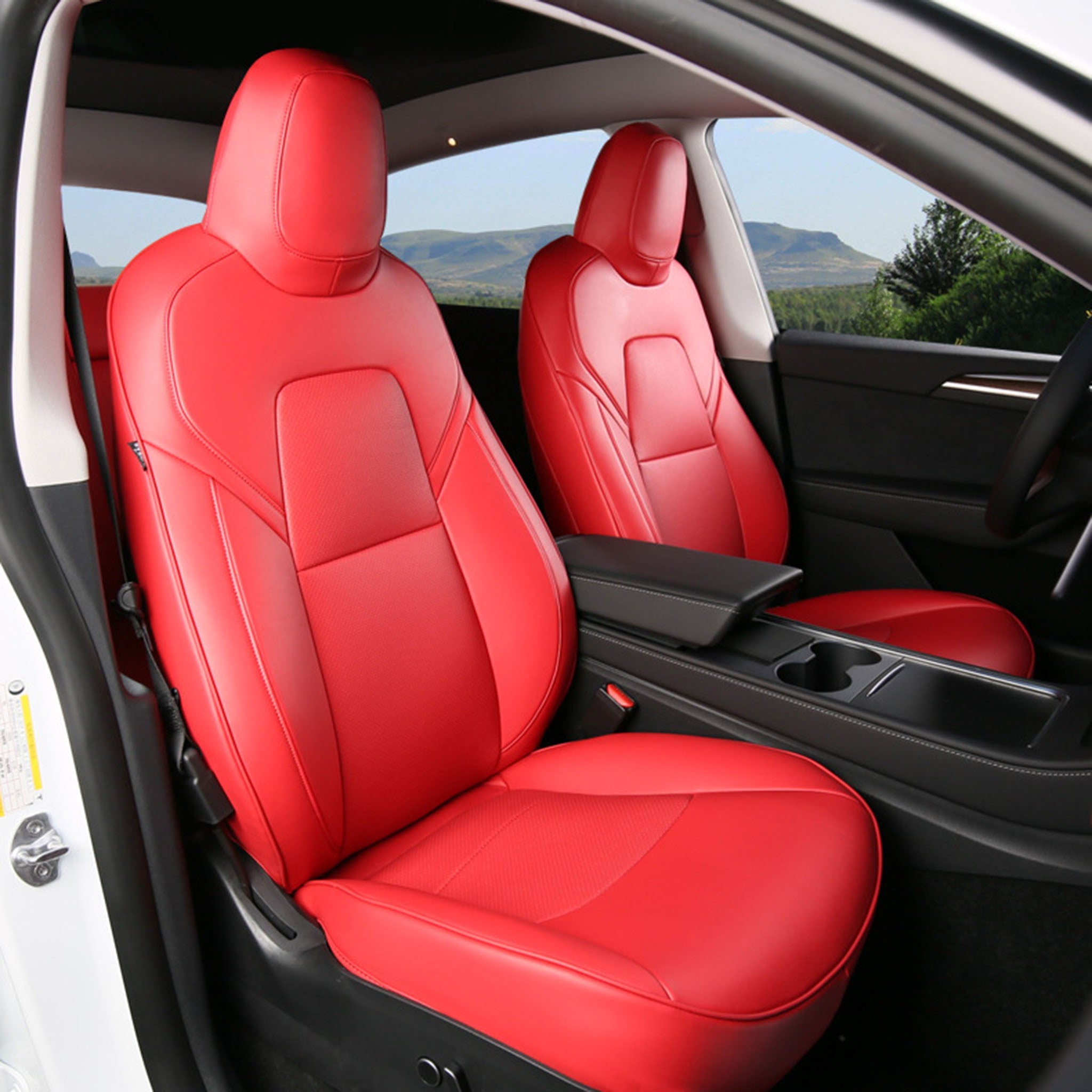 Premium Custom-Fit Tesla Seat Covers for Model 3 & Model Y (2017-2025) – Enhanced Comfort, Durability & Interior Protection