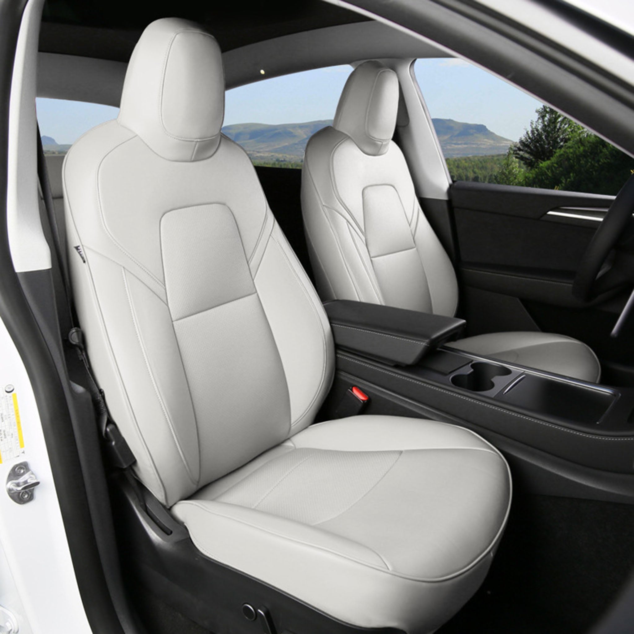 Premium Custom-Fit Tesla Seat Covers for Model 3 & Model Y (2017-2025) – Enhanced Comfort, Durability & Interior Protection