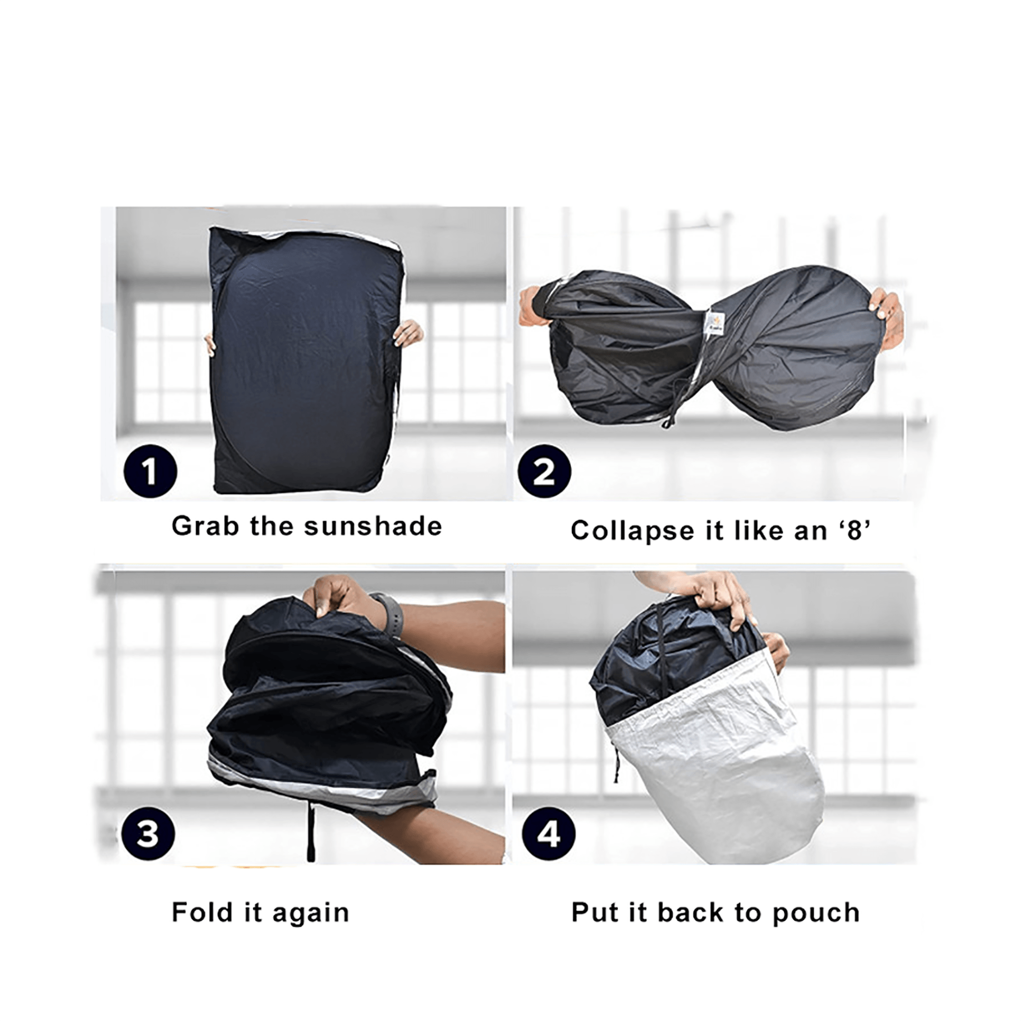 Windshield Glass Sunshade For Tesla Model Y & 3 (2017-2025+)
